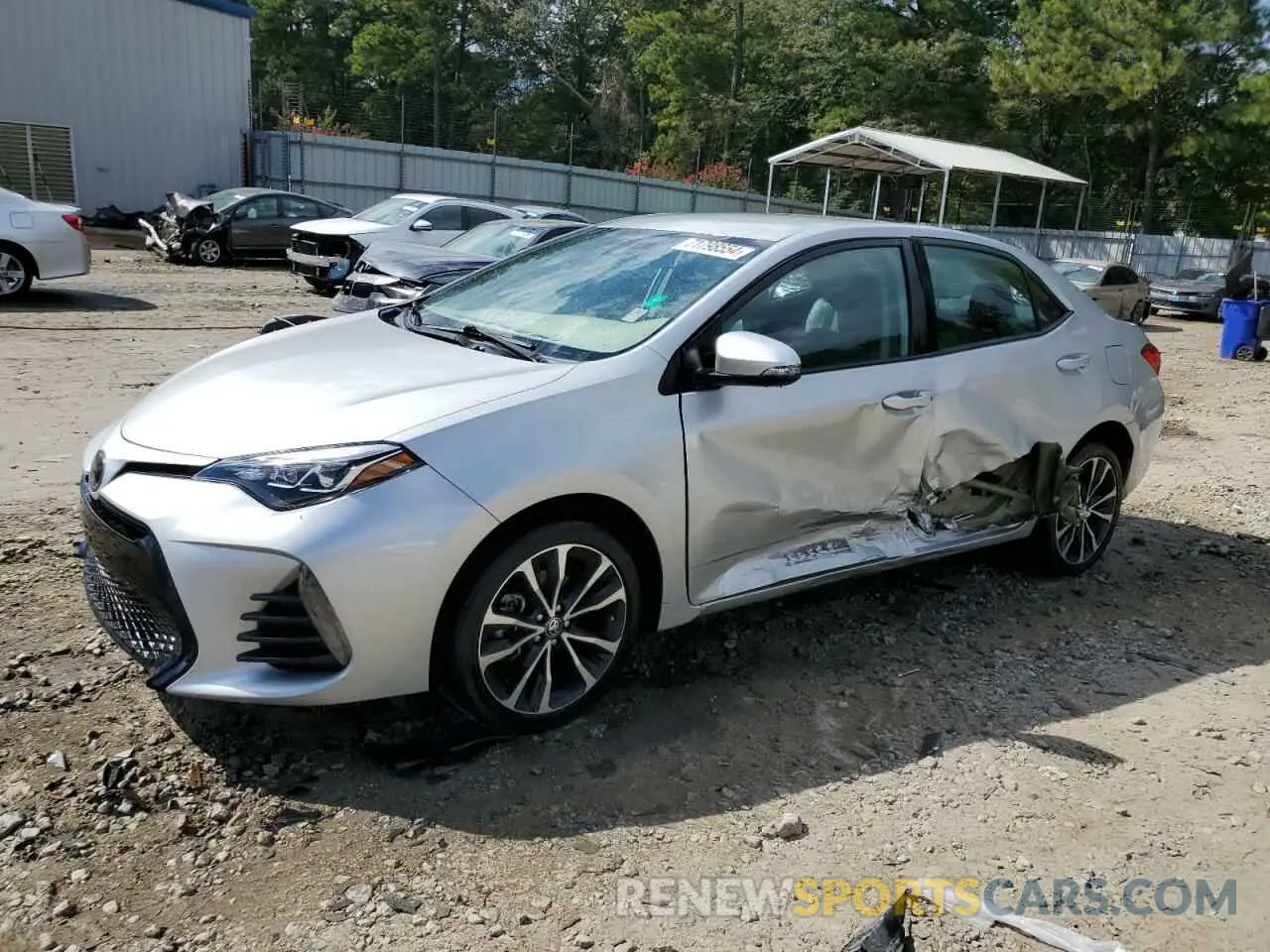 1 Photograph of a damaged car 5YFBURHE2KP939581 TOYOTA COROLLA 2019