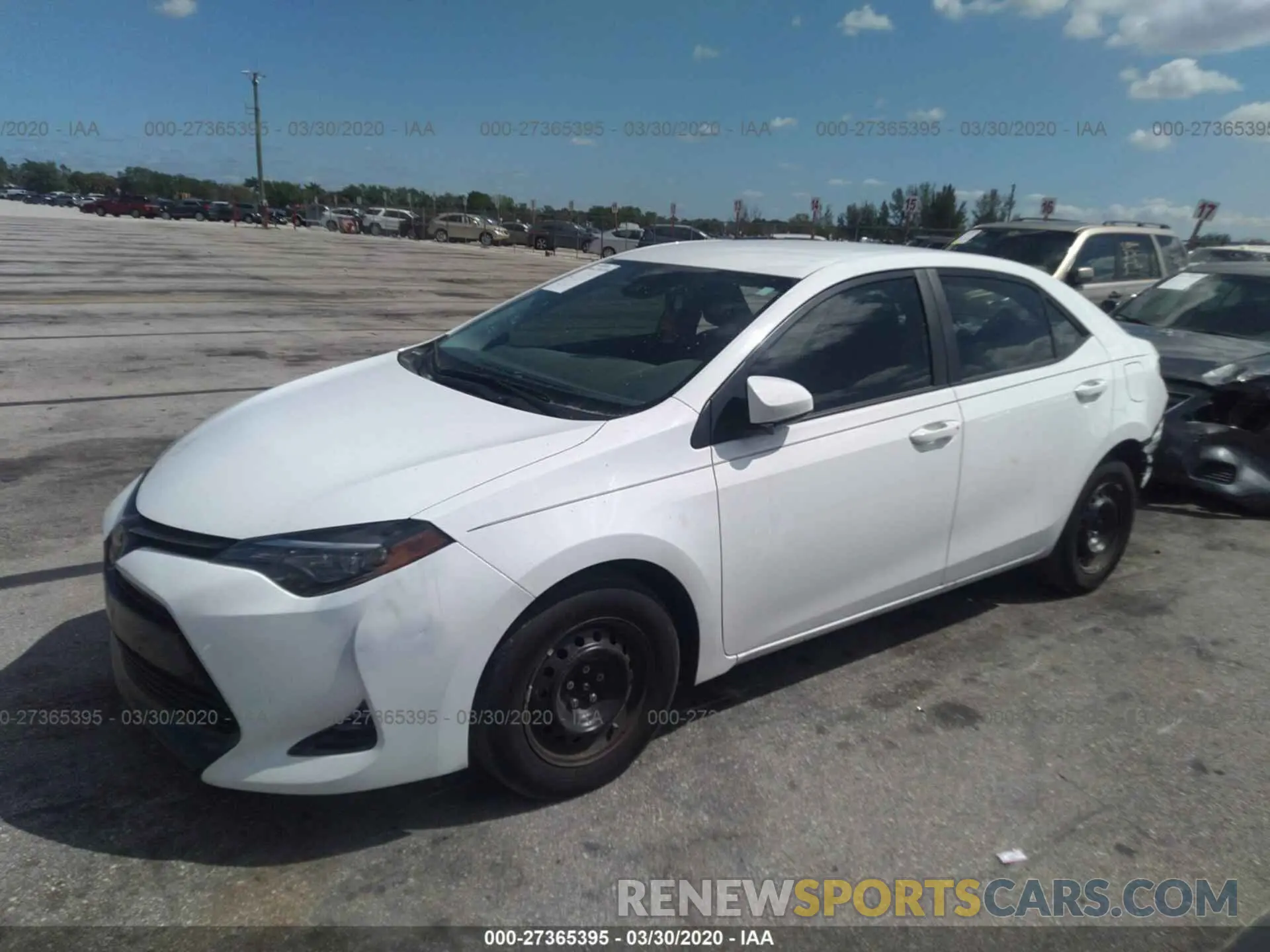 2 Photograph of a damaged car 5YFBURHE3KP858671 TOYOTA COROLLA 2019