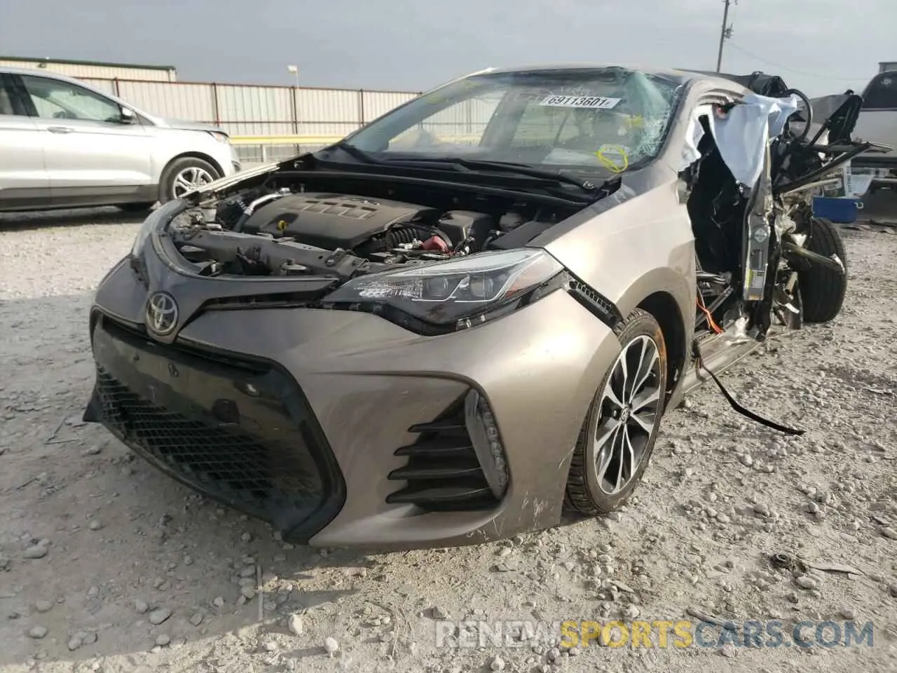 2 Photograph of a damaged car 5YFBURHE3KP860016 TOYOTA COROLLA 2019