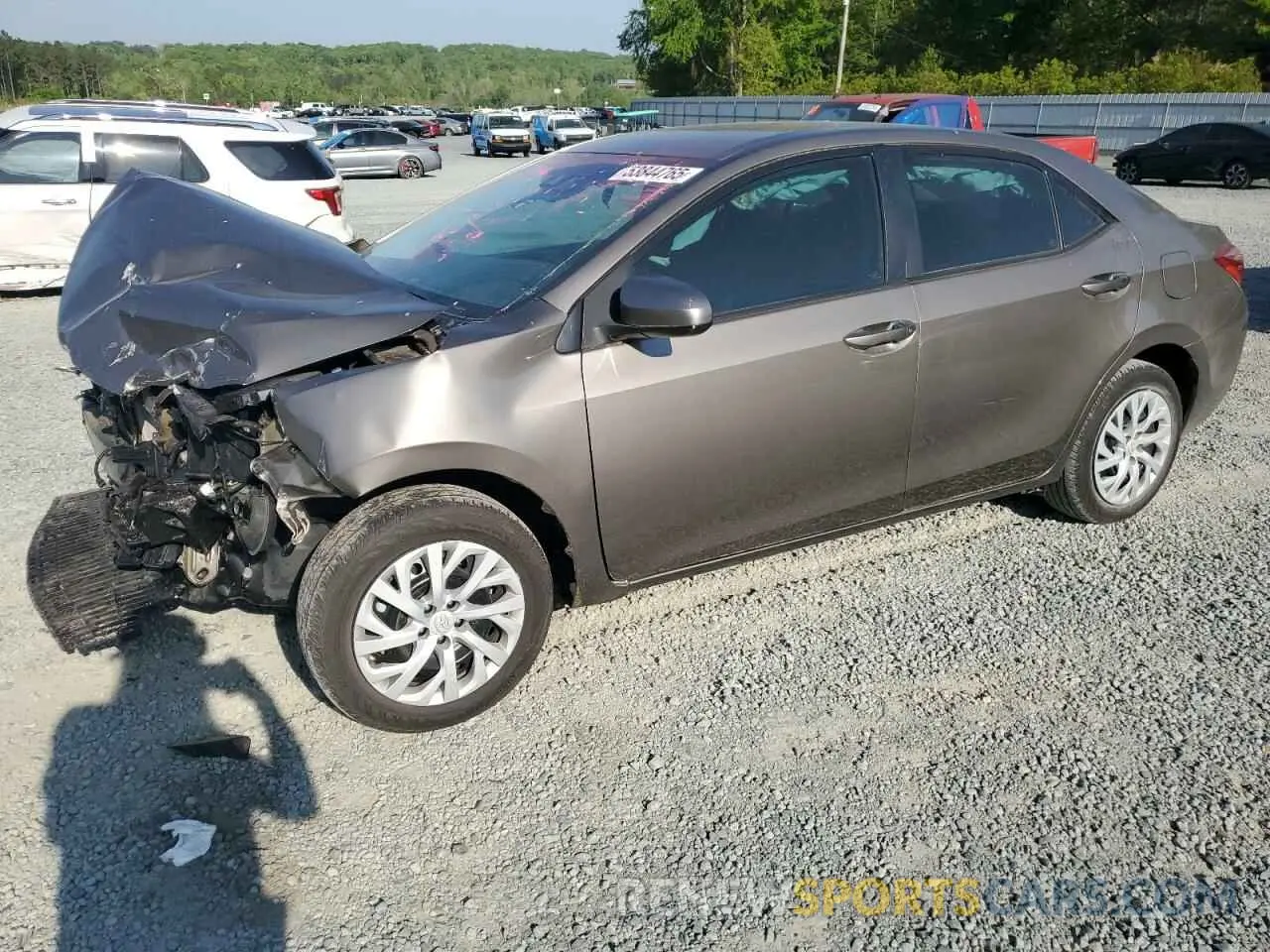 1 Фотография поврежденного автомобиля 5YFBURHE3KP860856 TOYOTA COROLLA 2019