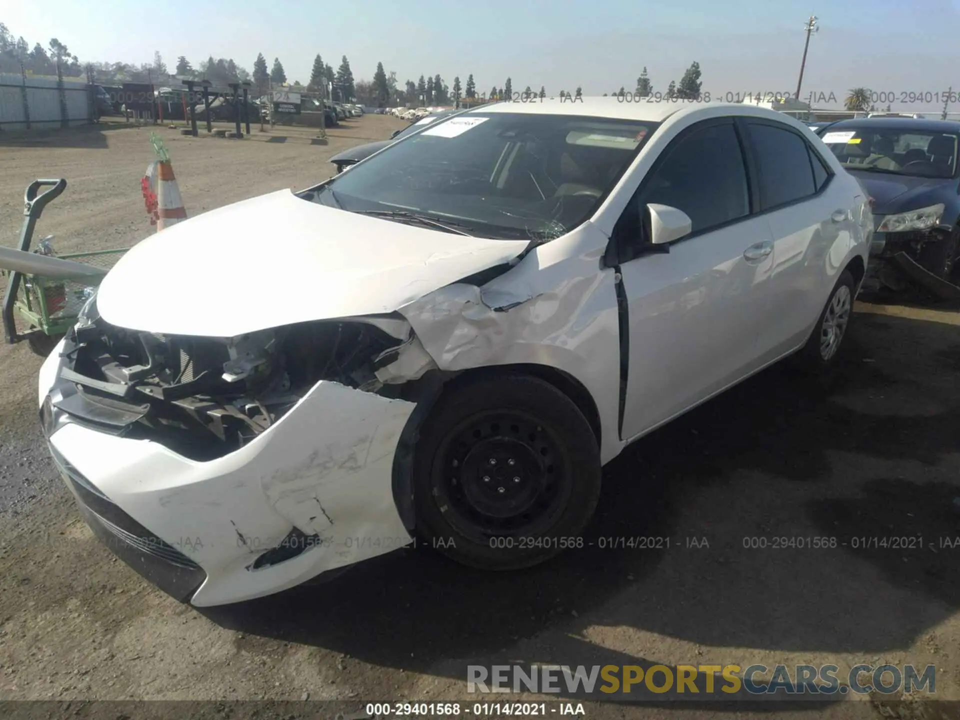 2 Photograph of a damaged car 5YFBURHE3KP872229 TOYOTA COROLLA 2019