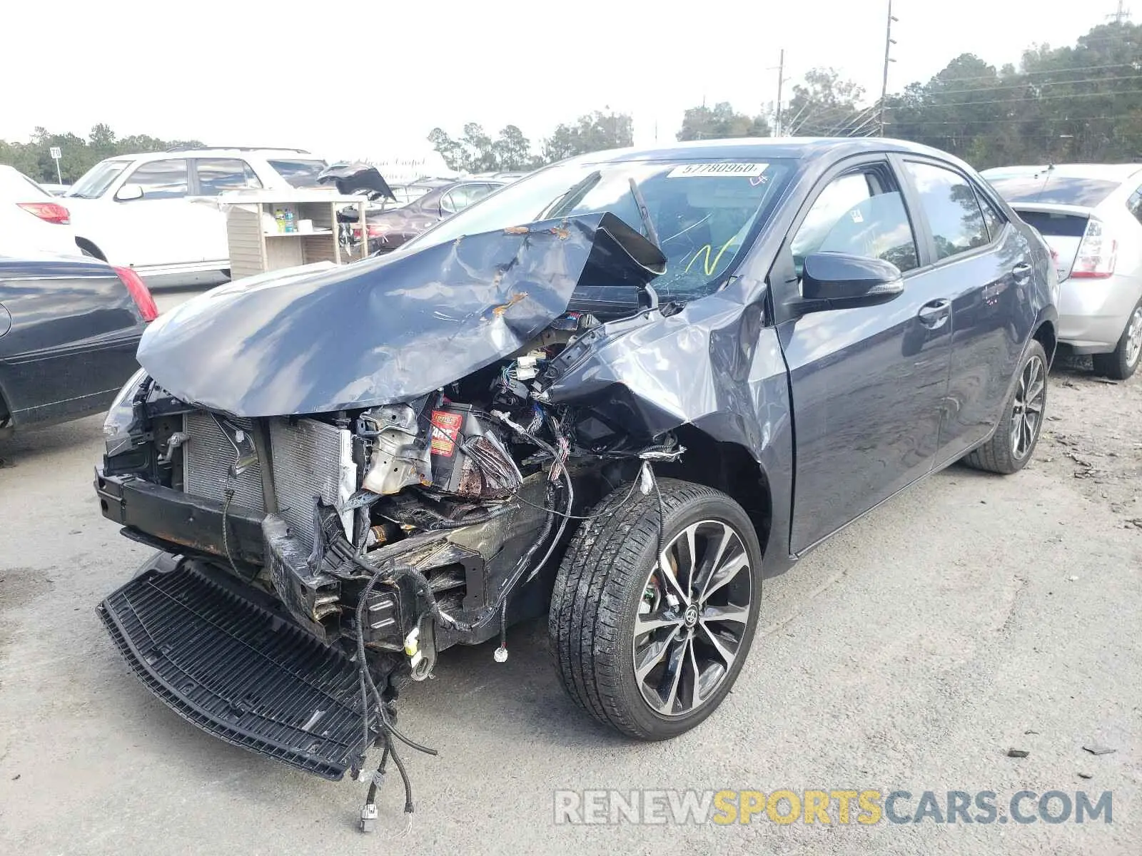 2 Photograph of a damaged car 5YFBURHE3KP873767 TOYOTA COROLLA 2019