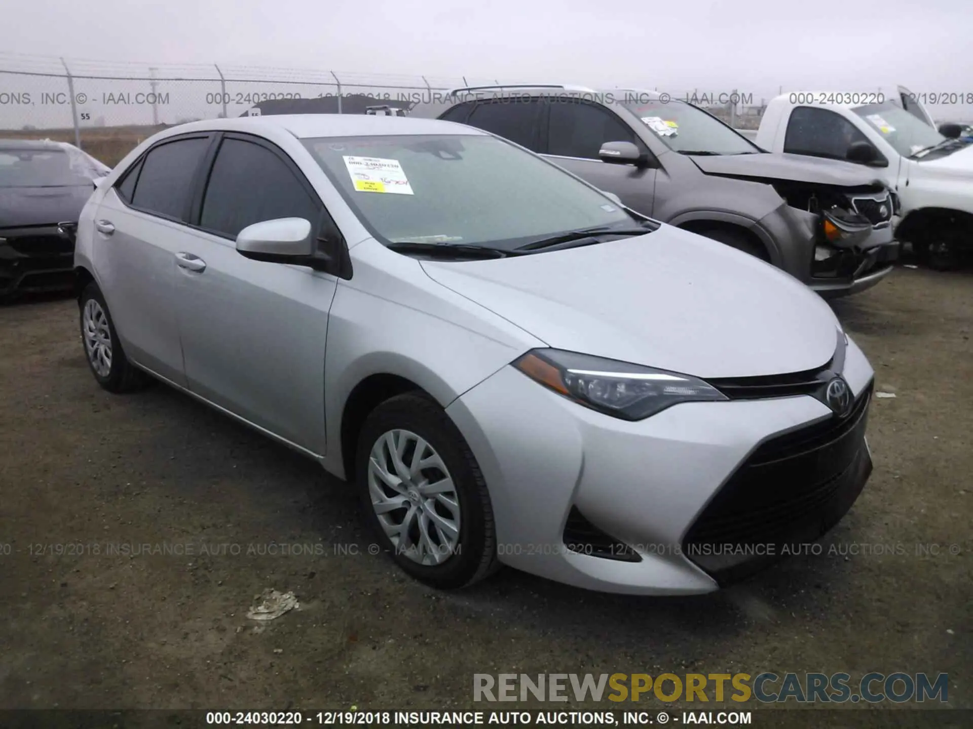 1 Photograph of a damaged car 5YFBURHE3KP875163 TOYOTA COROLLA 2019
