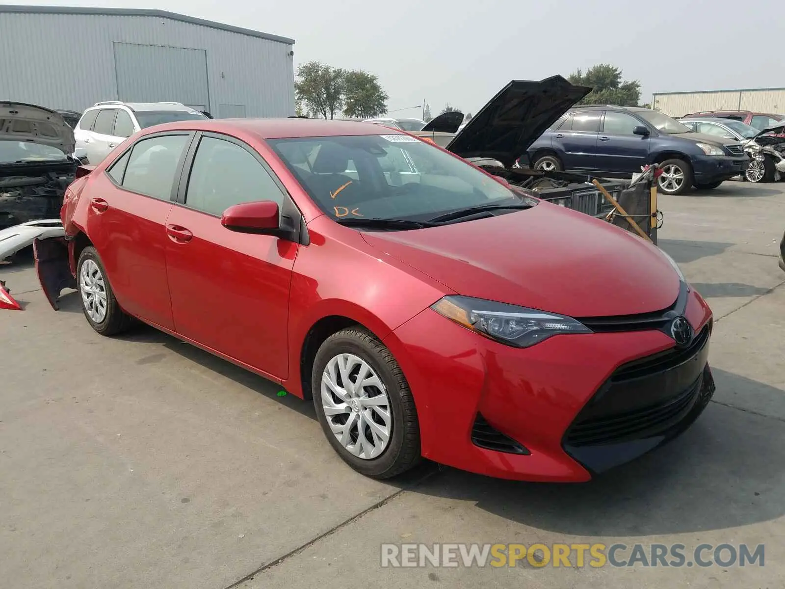 1 Photograph of a damaged car 5YFBURHE3KP875955 TOYOTA COROLLA 2019