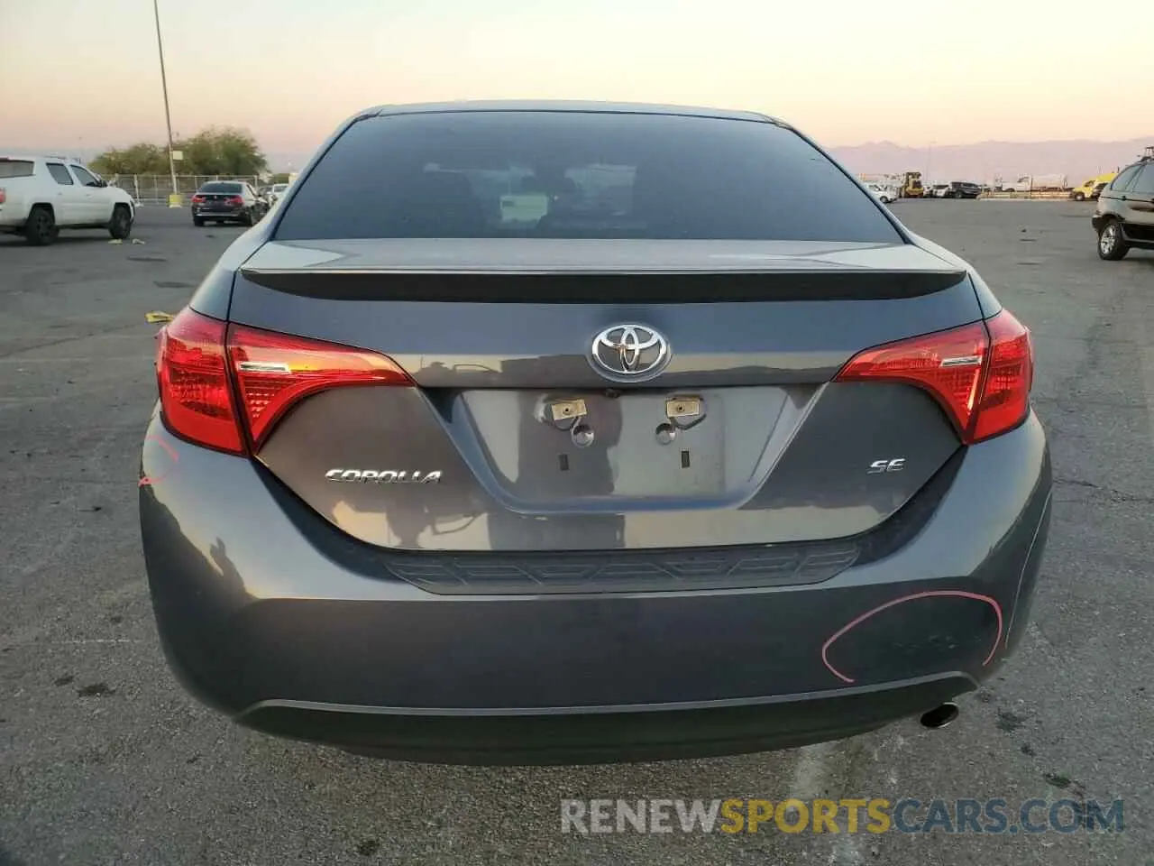 6 Photograph of a damaged car 5YFBURHE3KP881495 TOYOTA COROLLA 2019