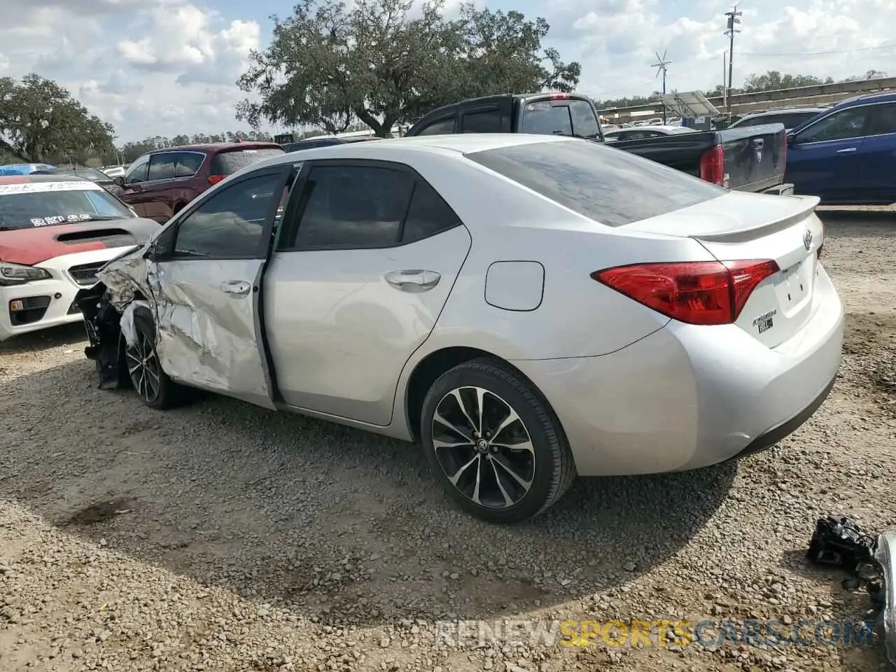 2 Photograph of a damaged car 5YFBURHE3KP882792 TOYOTA COROLLA 2019