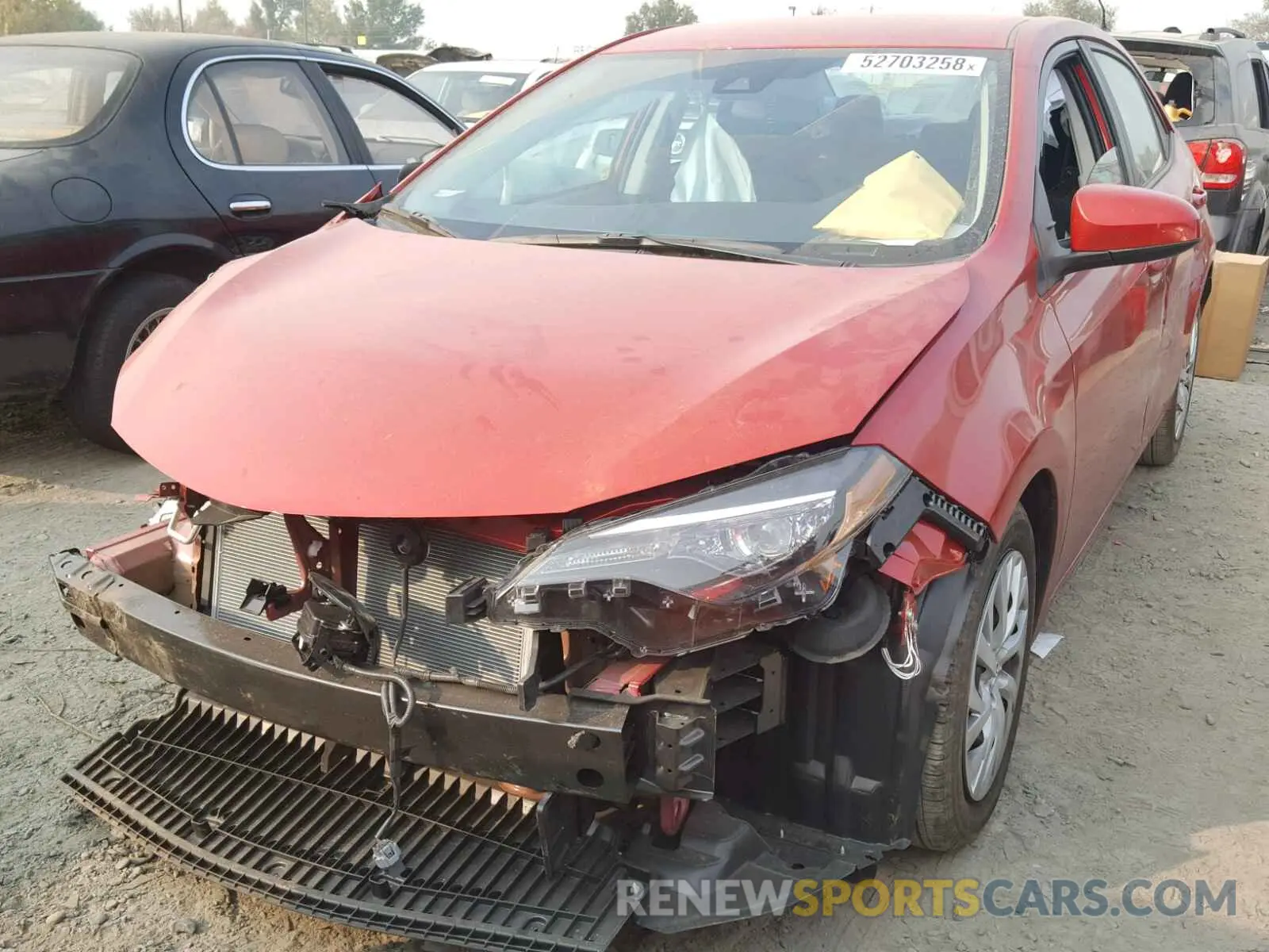 2 Photograph of a damaged car 5YFBURHE3KP884977 TOYOTA COROLLA 2019