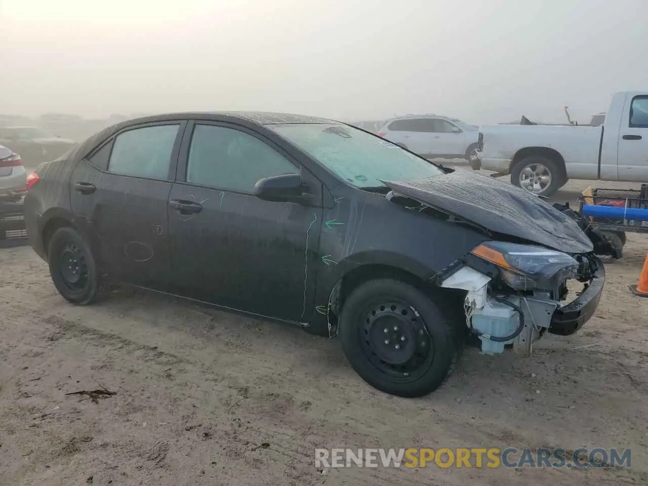 4 Фотография поврежденного автомобиля 5YFBURHE3KP889838 TOYOTA COROLLA 2019