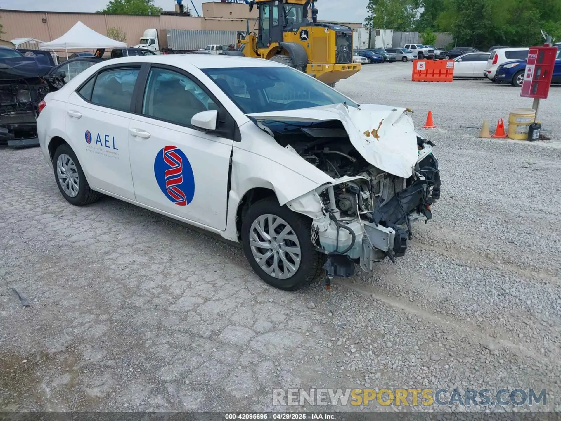 1 Photograph of a damaged car 5YFBURHE3KP891122 TOYOTA COROLLA 2019
