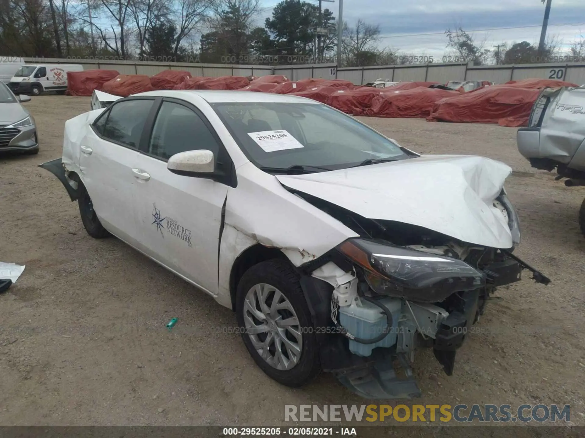 1 Photograph of a damaged car 5YFBURHE3KP893226 TOYOTA COROLLA 2019