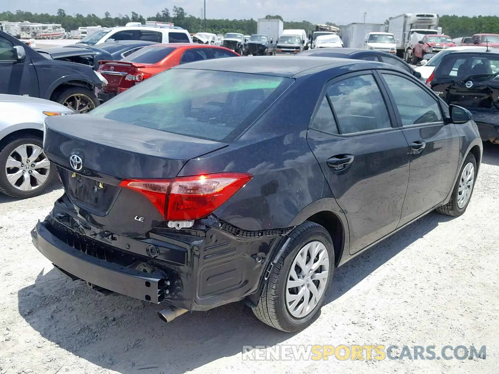 4 Photograph of a damaged car 5YFBURHE3KP895591 TOYOTA COROLLA 2019