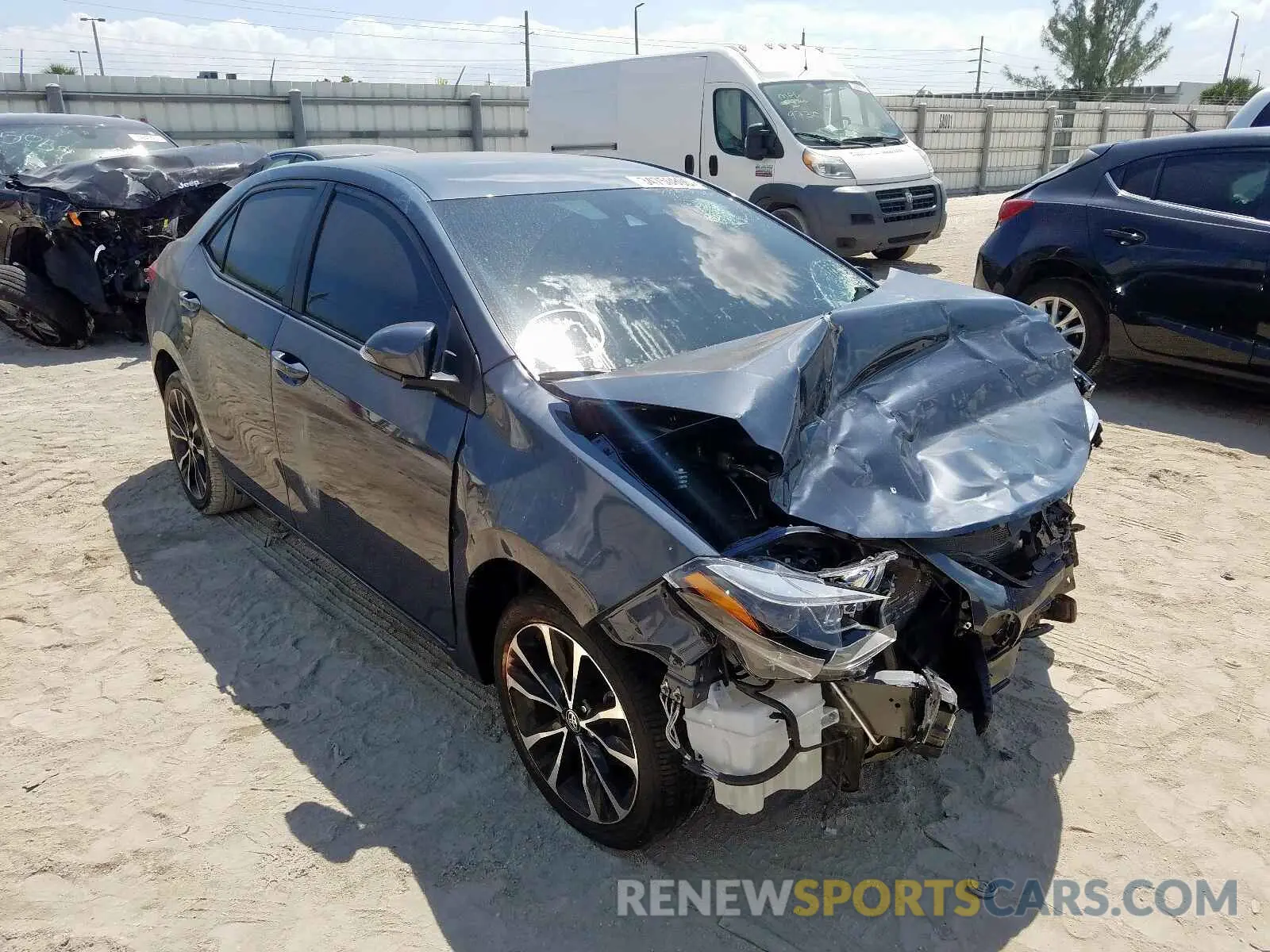 1 Photograph of a damaged car 5YFBURHE3KP905469 TOYOTA COROLLA 2019