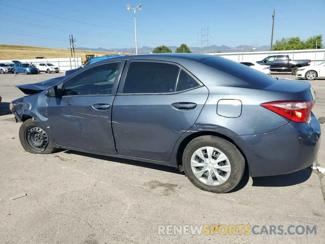 2 Photograph of a damaged car 5YFBURHE3KP909389 TOYOTA COROLLA 2019