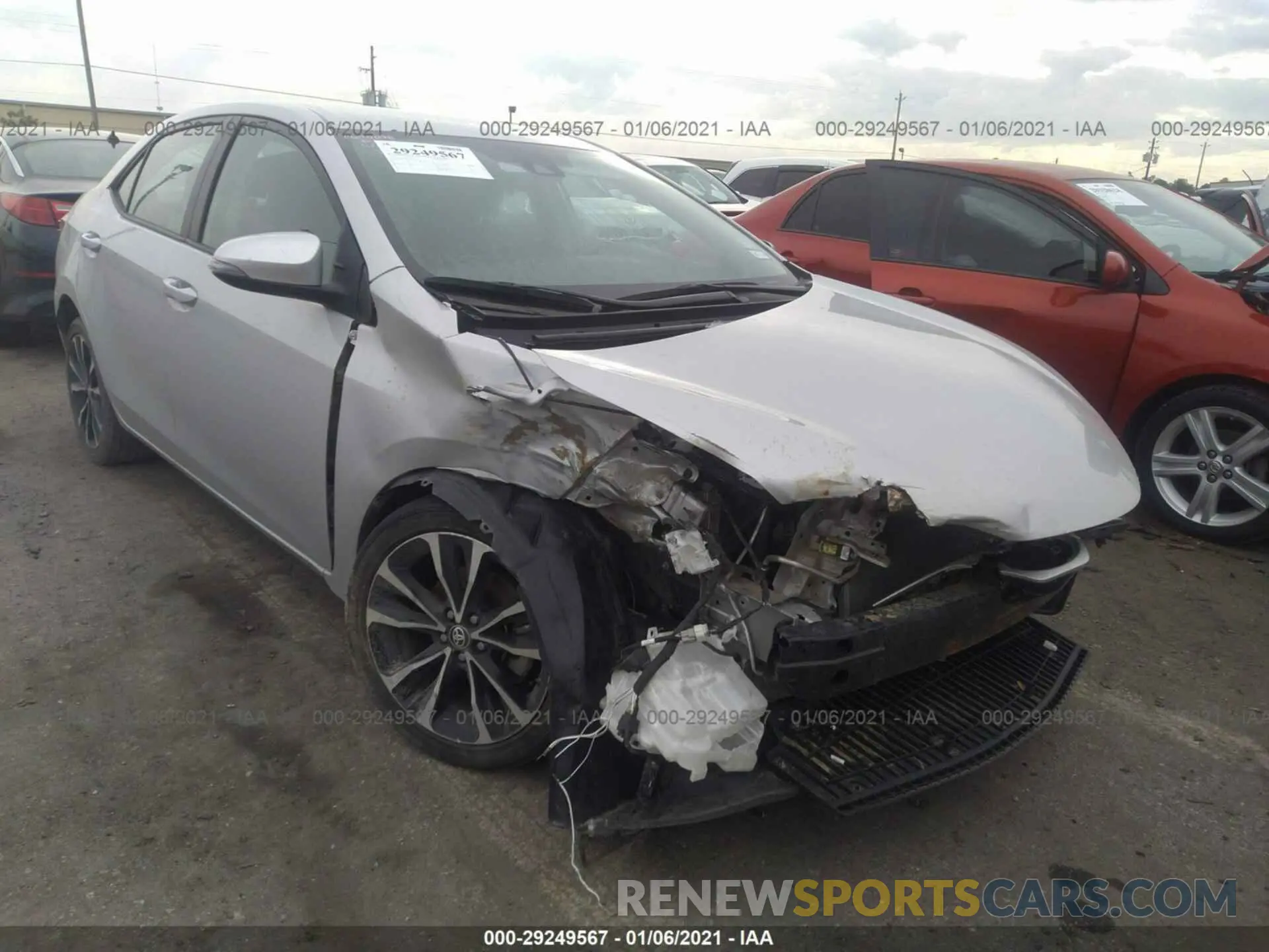 1 Photograph of a damaged car 5YFBURHE3KP911112 TOYOTA COROLLA 2019