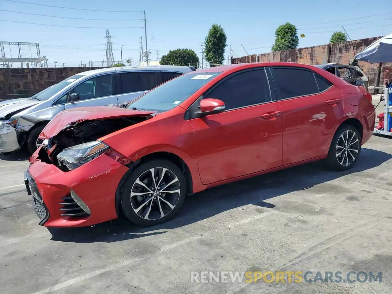 1 Photograph of a damaged car 5YFBURHE3KP912602 TOYOTA COROLLA 2019
