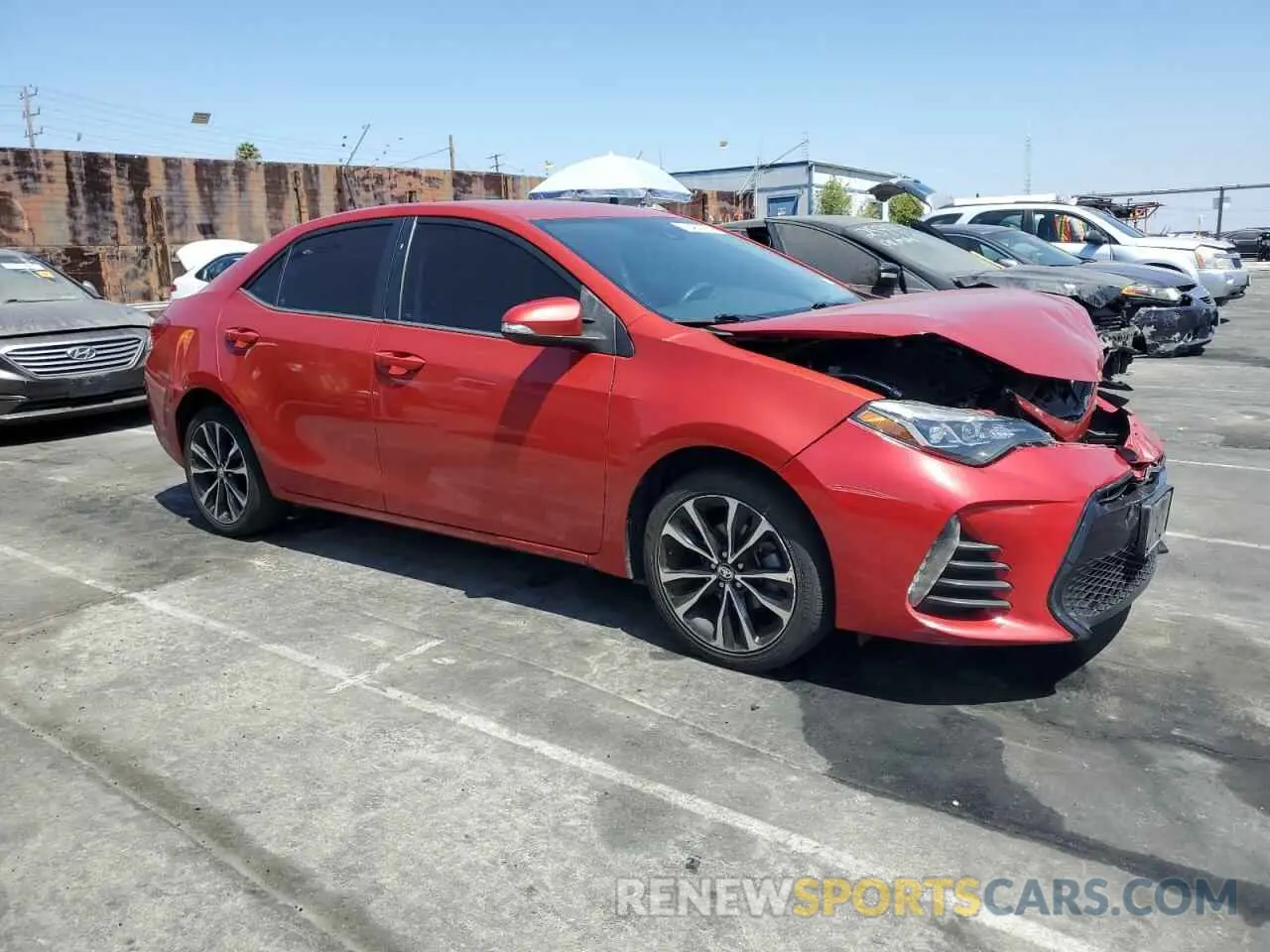 4 Photograph of a damaged car 5YFBURHE3KP912602 TOYOTA COROLLA 2019