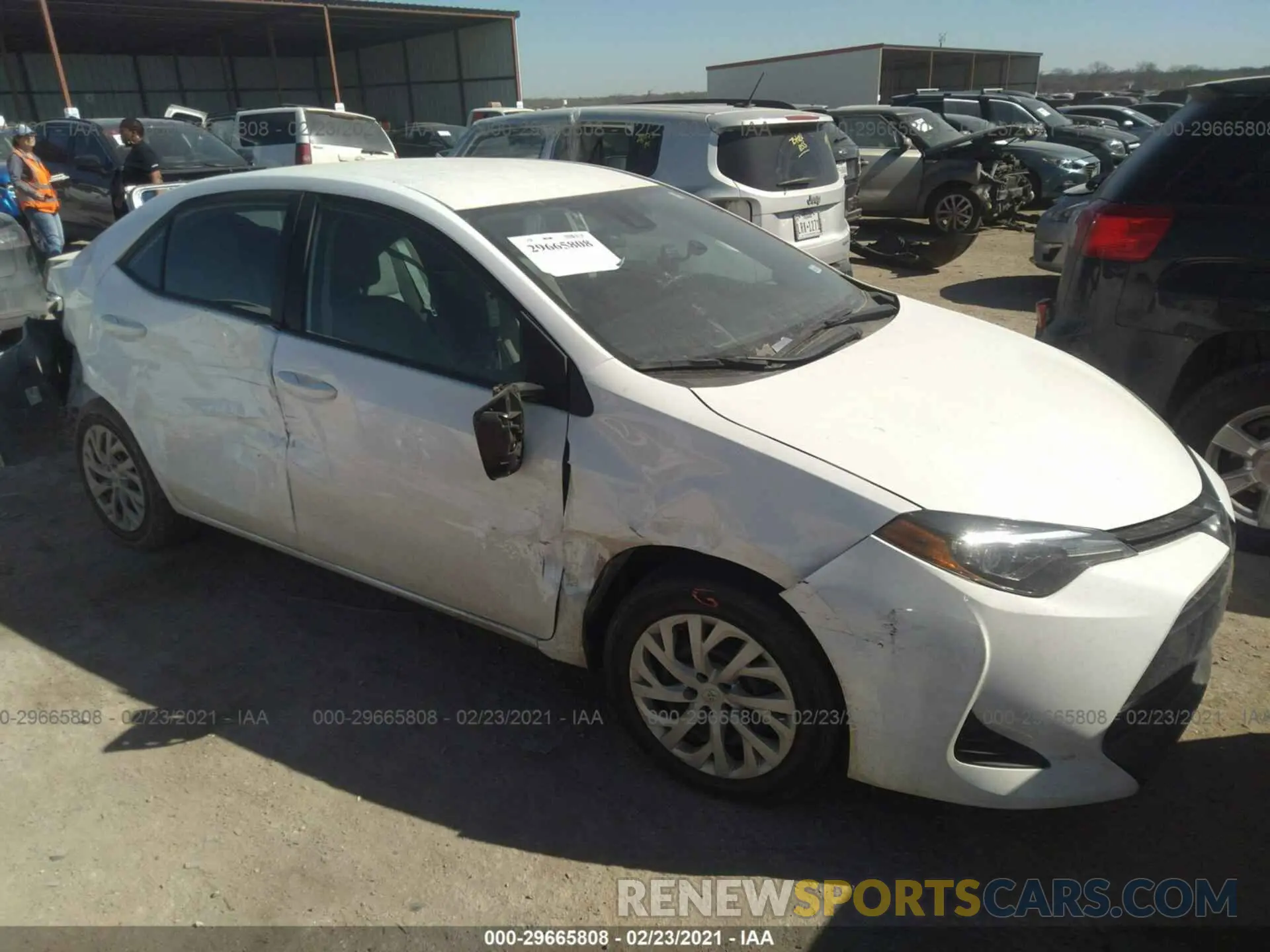 1 Photograph of a damaged car 5YFBURHE3KP932199 TOYOTA COROLLA 2019