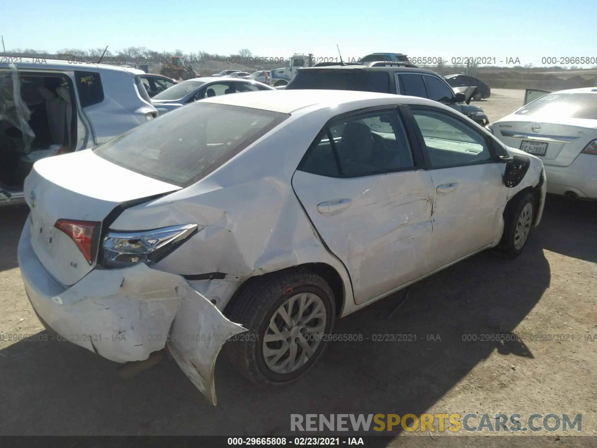 4 Photograph of a damaged car 5YFBURHE3KP932199 TOYOTA COROLLA 2019