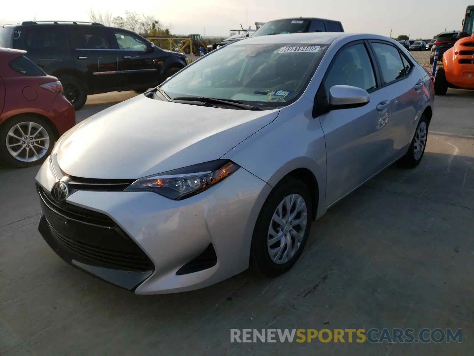 2 Photograph of a damaged car 5YFBURHE3KP936379 TOYOTA COROLLA 2019