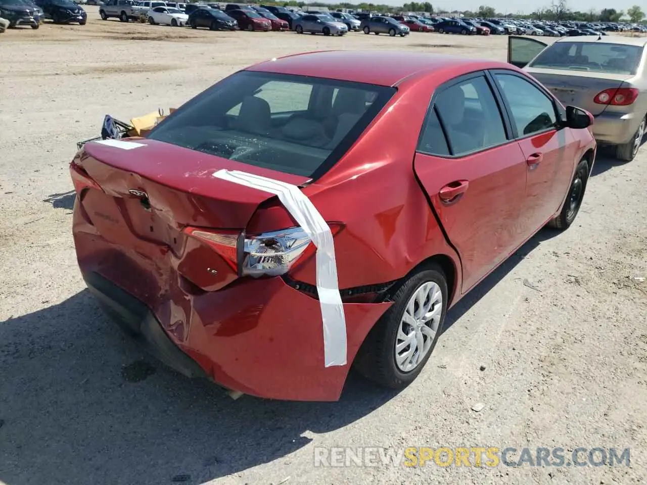 4 Photograph of a damaged car 5YFBURHE3KP937273 TOYOTA COROLLA 2019