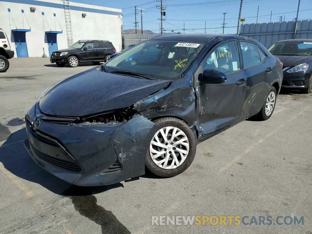 2 Photograph of a damaged car 5YFBURHE3KP939492 TOYOTA COROLLA 2019