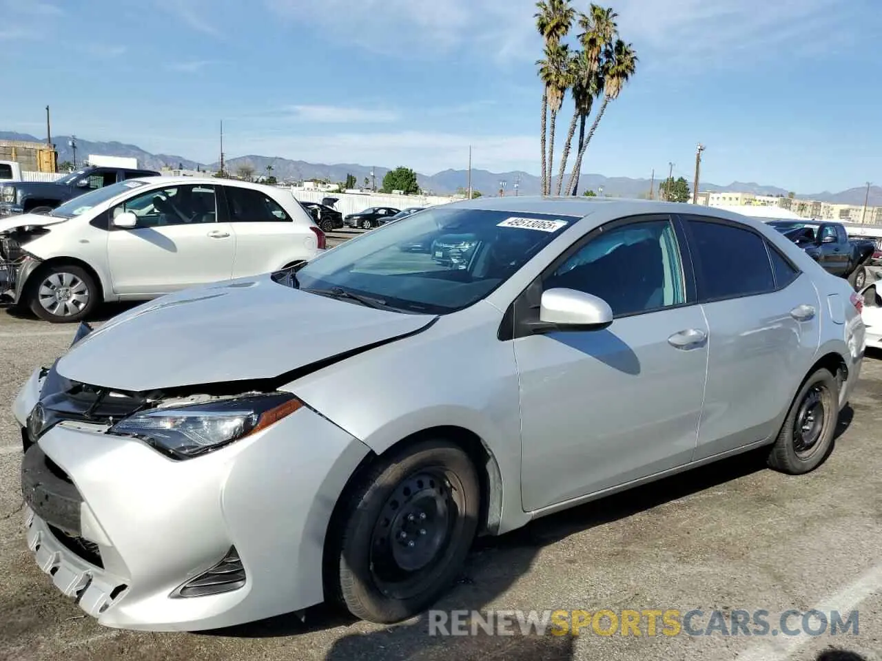 1 Photograph of a damaged car 5YFBURHE3KP942215 TOYOTA COROLLA 2019