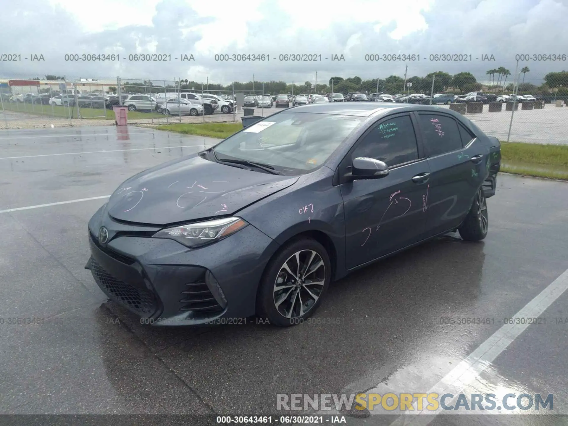 2 Photograph of a damaged car 5YFBURHE3KP945695 TOYOTA COROLLA 2019