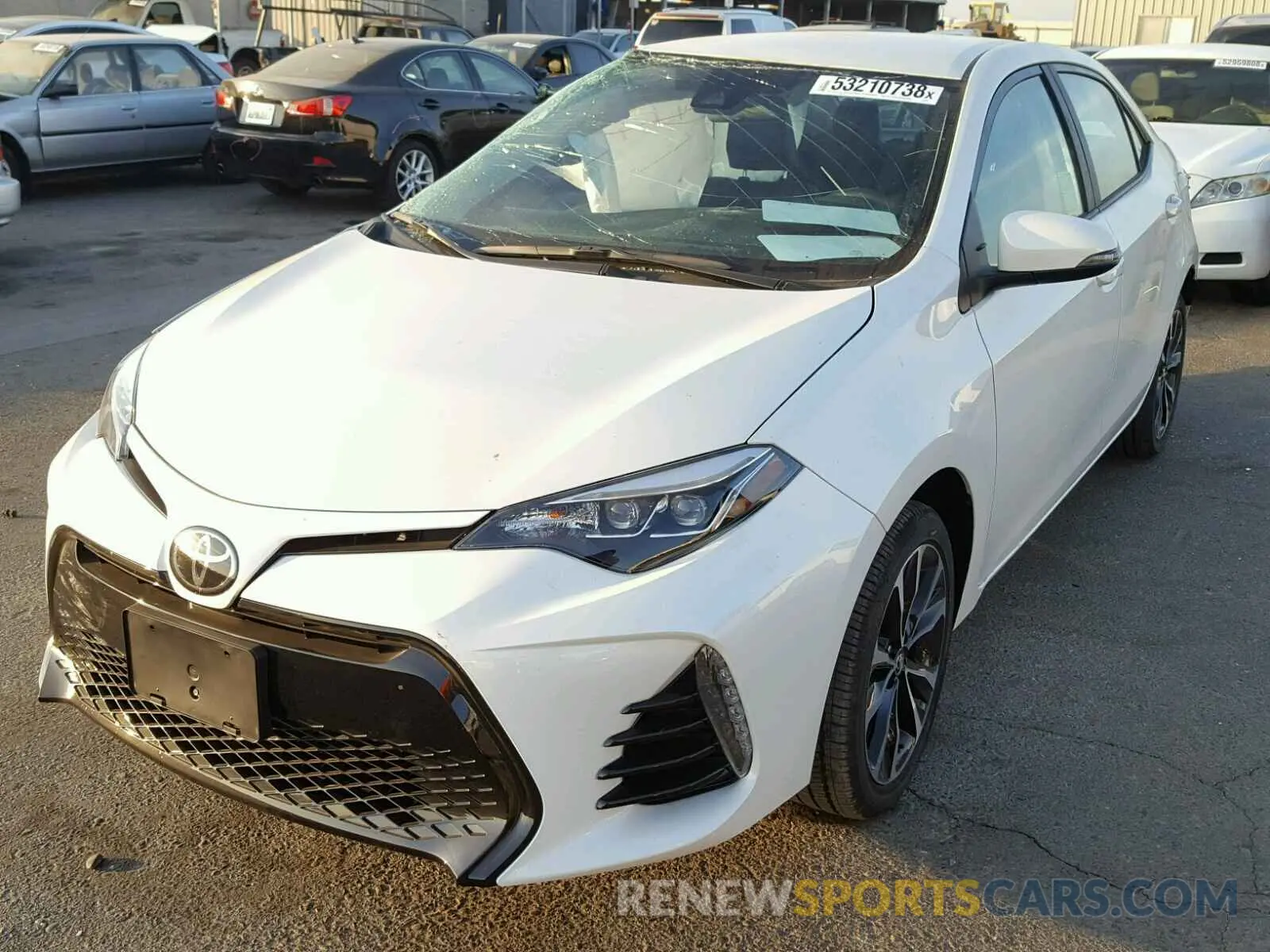 2 Photograph of a damaged car 5YFBURHE4KP870571 TOYOTA COROLLA 2019