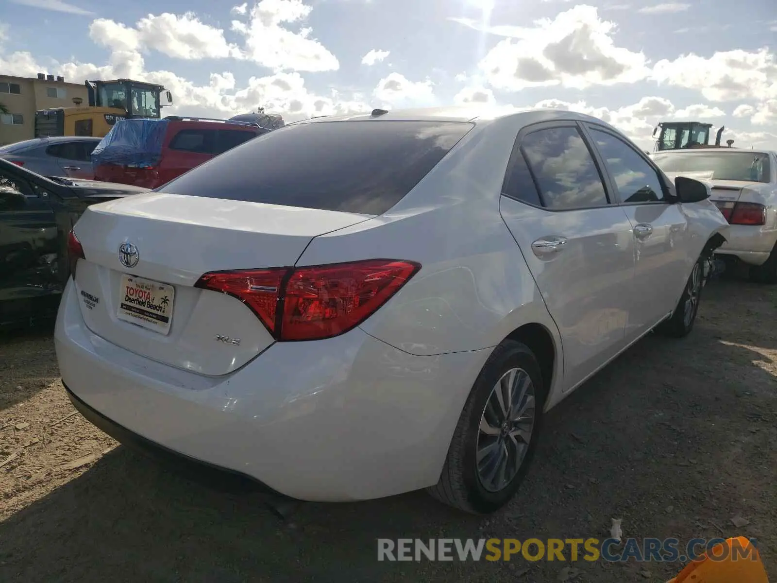 4 Photograph of a damaged car 5YFBURHE4KP880260 TOYOTA COROLLA 2019