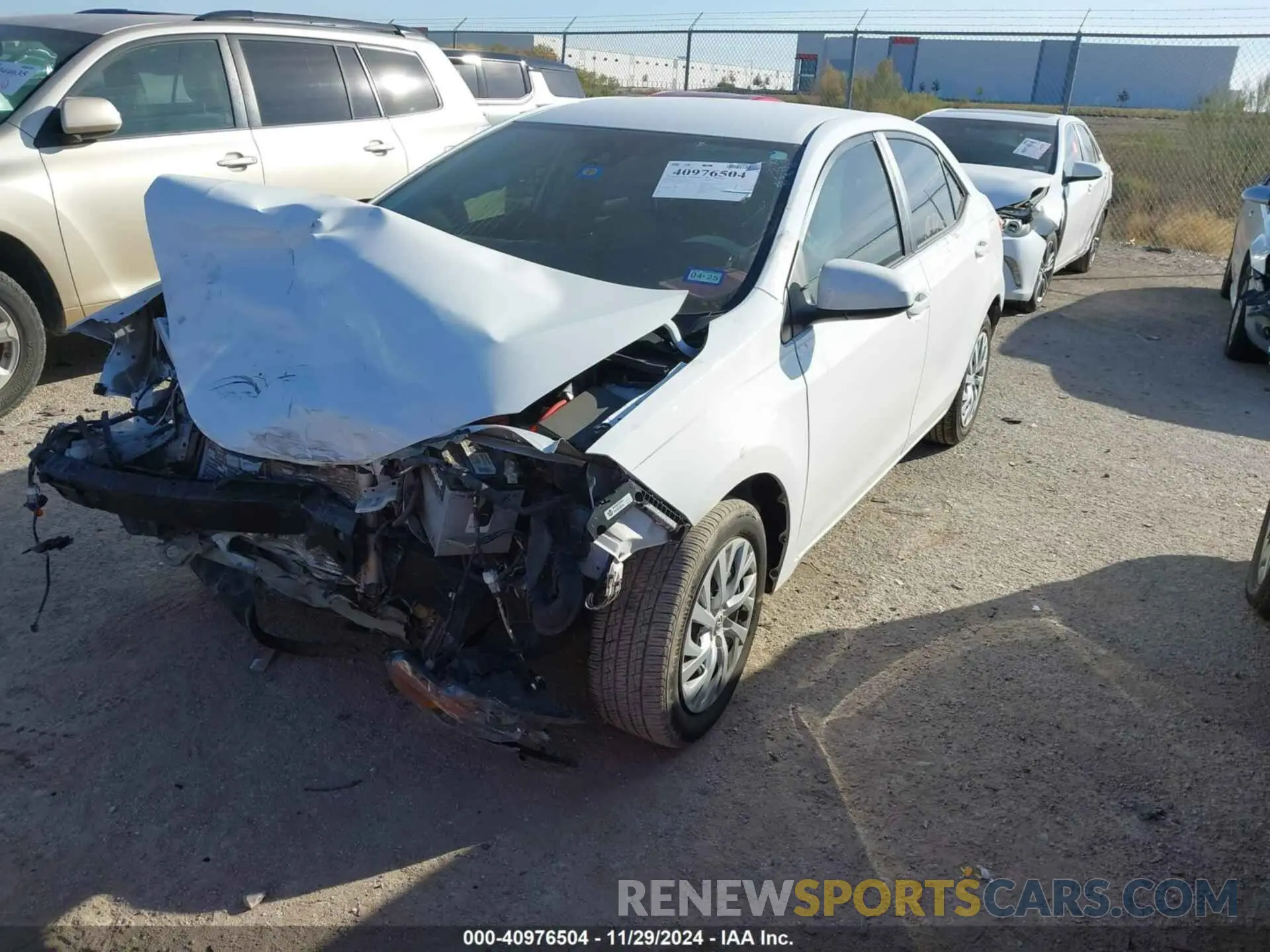 2 Фотография поврежденного автомобиля 5YFBURHE4KP882073 TOYOTA COROLLA 2019