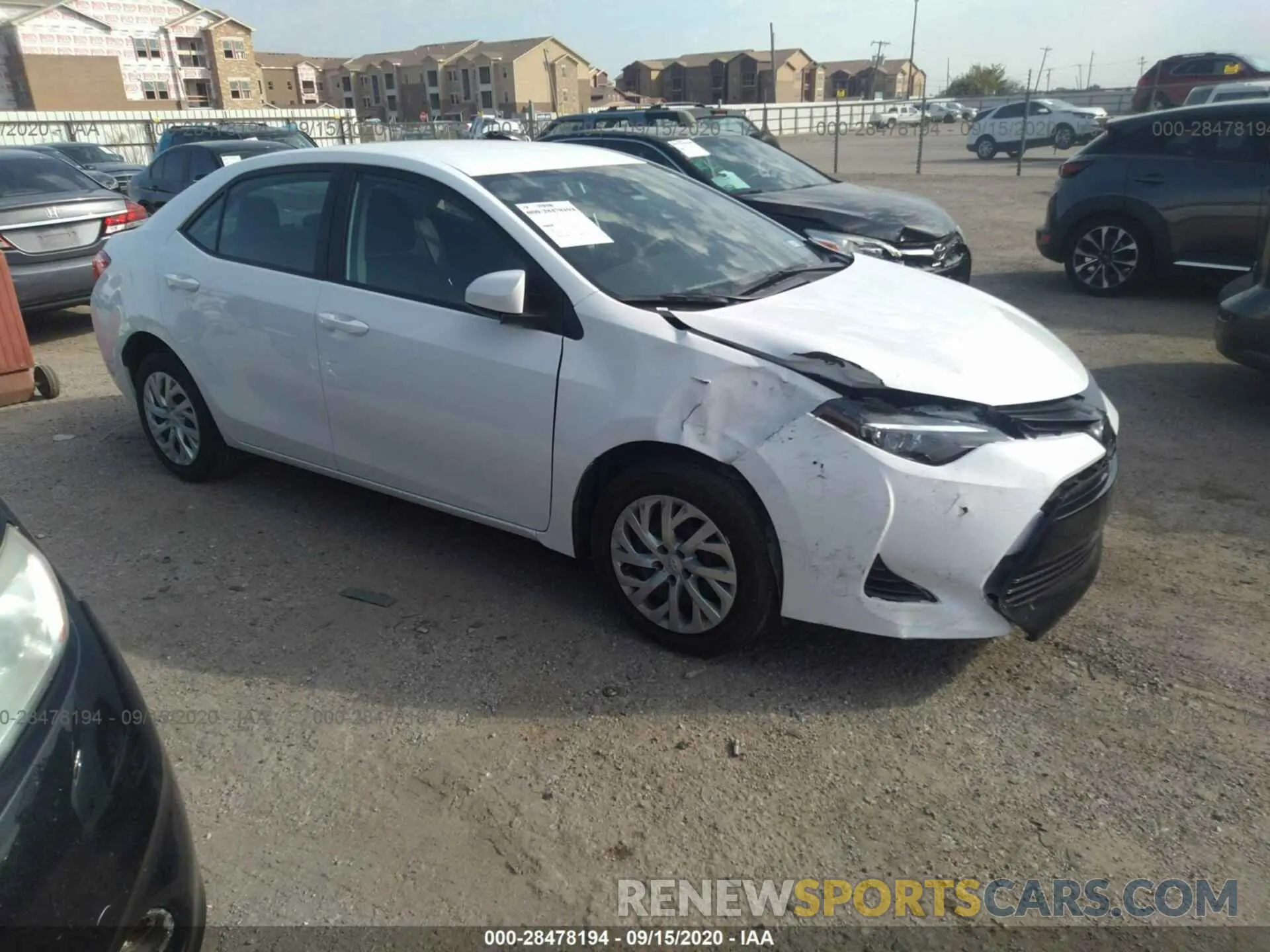 1 Photograph of a damaged car 5YFBURHE4KP888343 TOYOTA COROLLA 2019