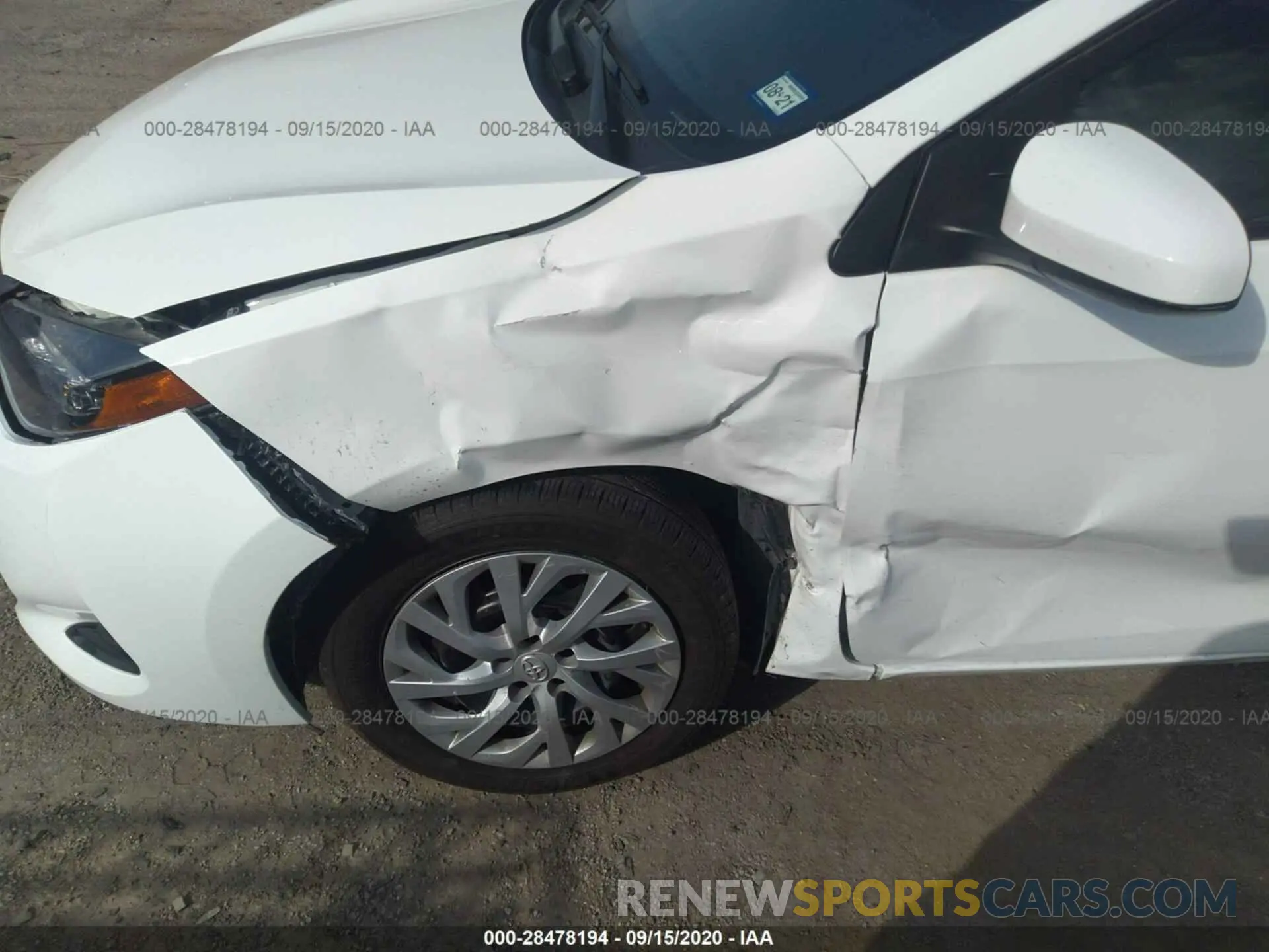 6 Photograph of a damaged car 5YFBURHE4KP888343 TOYOTA COROLLA 2019