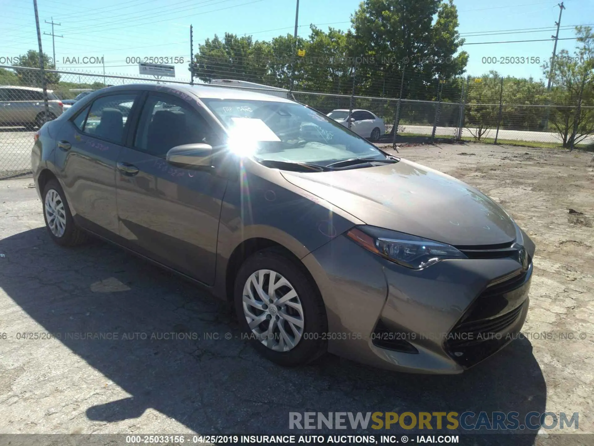 1 Photograph of a damaged car 5YFBURHE4KP902158 TOYOTA COROLLA 2019