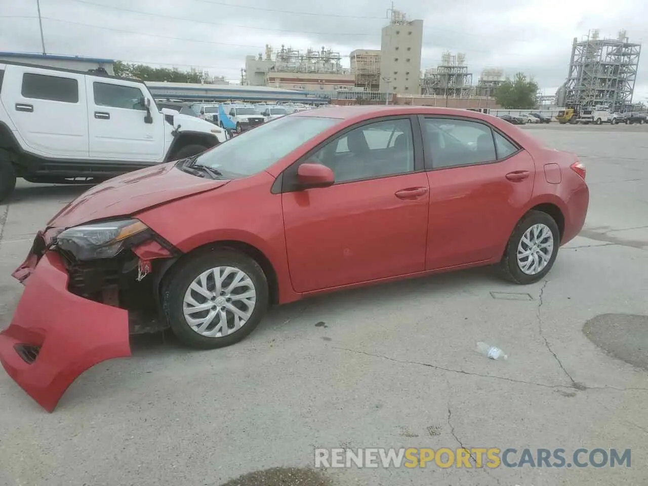 1 Photograph of a damaged car 5YFBURHE4KP903004 TOYOTA COROLLA 2019