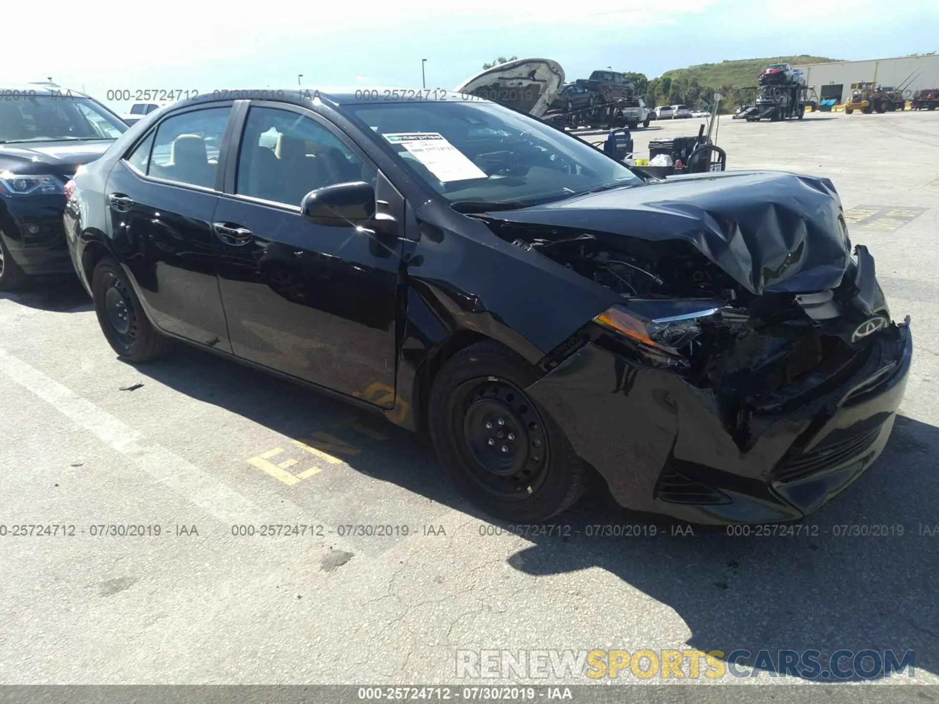 1 Photograph of a damaged car 5YFBURHE4KP919106 TOYOTA COROLLA 2019