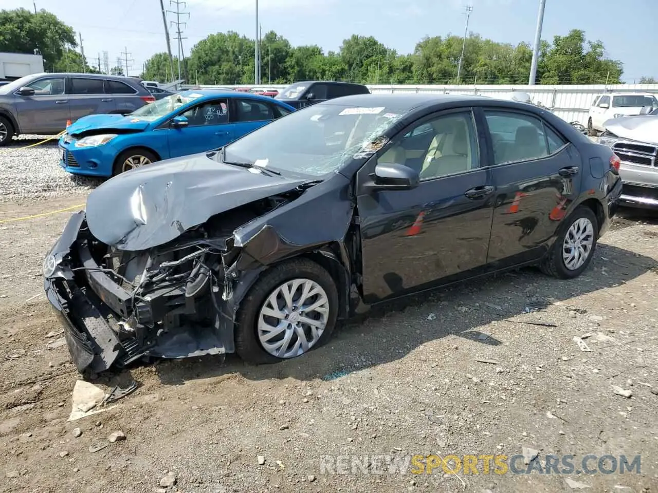 1 Photograph of a damaged car 5YFBURHE4KP920059 TOYOTA COROLLA 2019