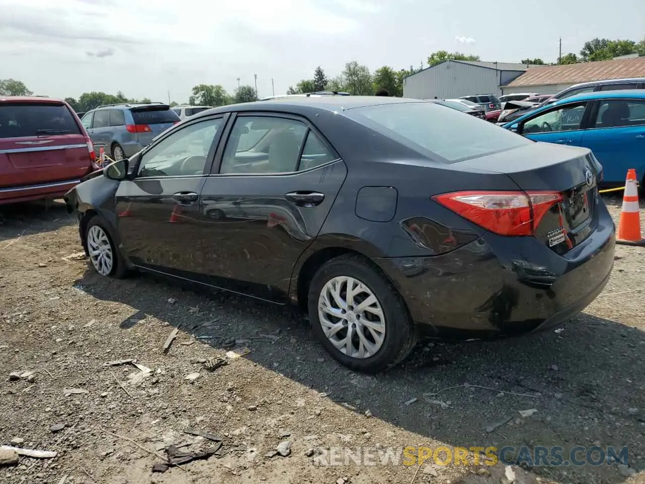 2 Photograph of a damaged car 5YFBURHE4KP920059 TOYOTA COROLLA 2019