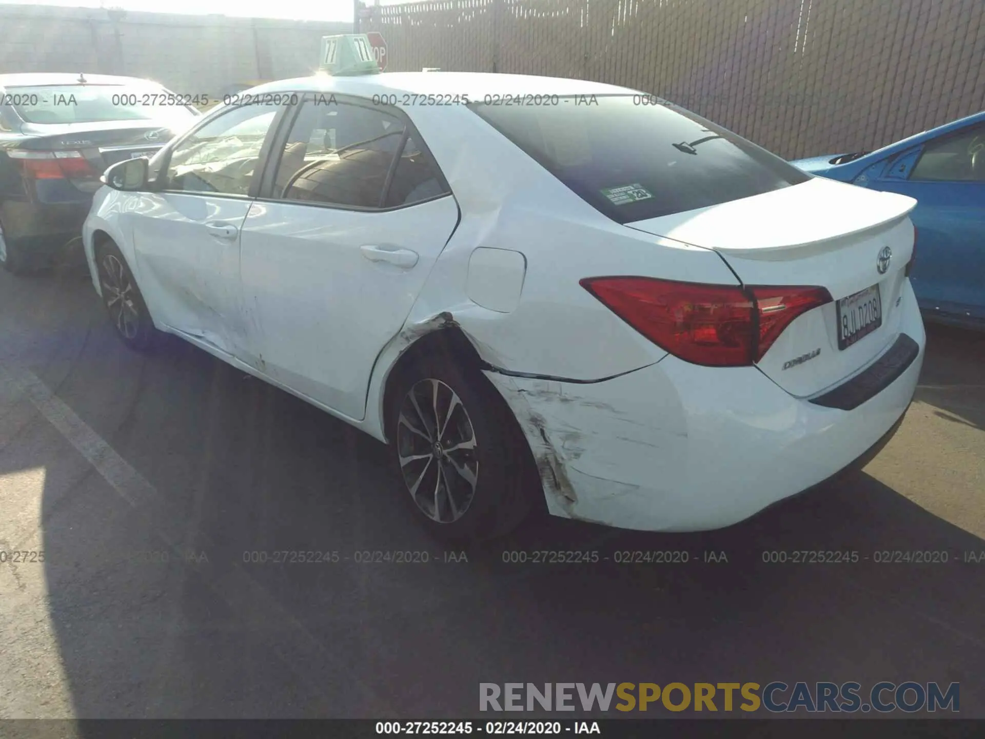 3 Photograph of a damaged car 5YFBURHE4KP920577 TOYOTA COROLLA 2019
