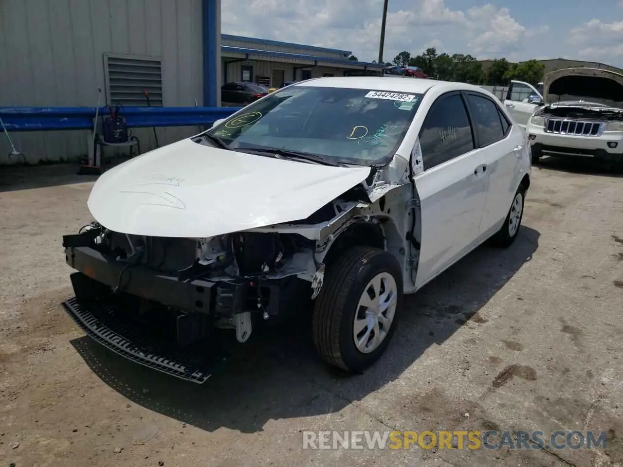 2 Photograph of a damaged car 5YFBURHE4KP925553 TOYOTA COROLLA 2019