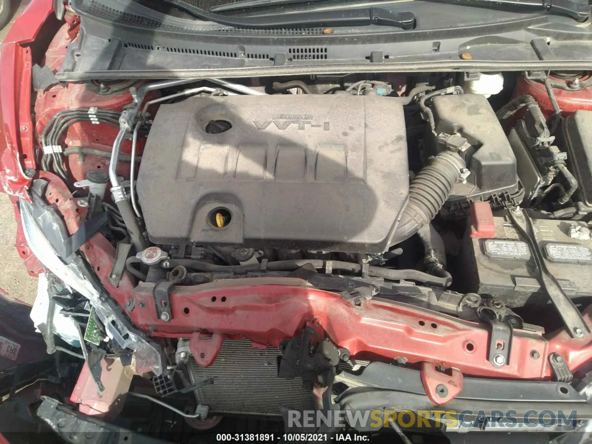 10 Photograph of a damaged car 5YFBURHE4KP927822 TOYOTA COROLLA 2019