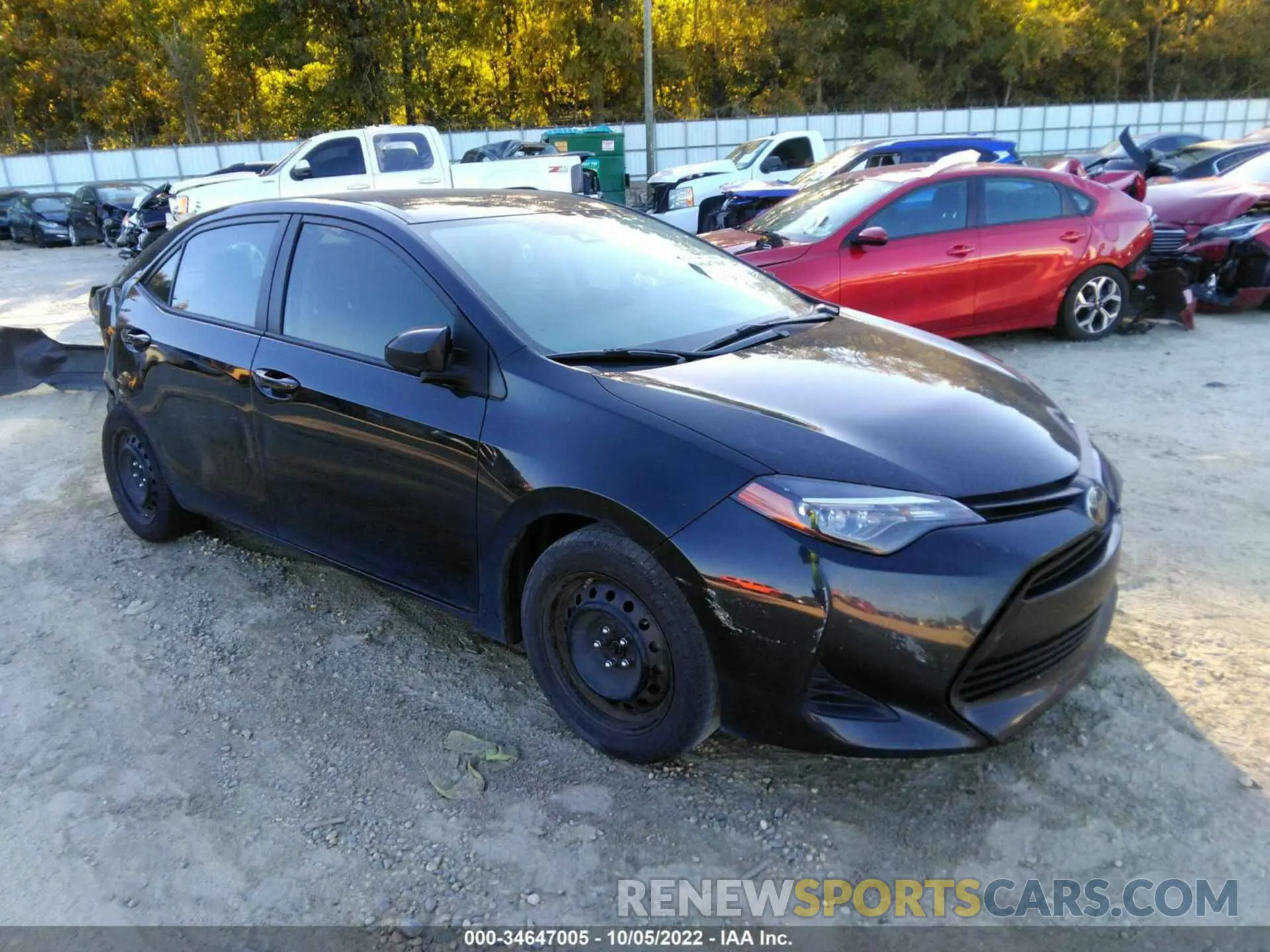 1 Photograph of a damaged car 5YFBURHE4KP947827 TOYOTA COROLLA 2019