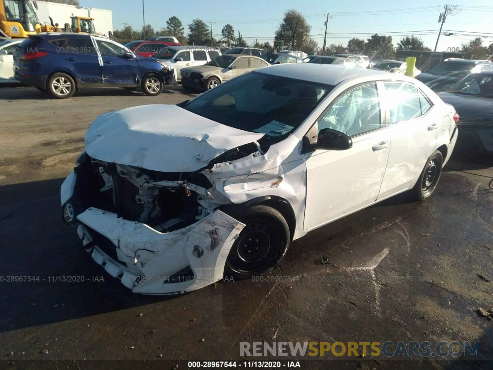 2 Photograph of a damaged car 5YFBURHE5KP856291 TOYOTA COROLLA 2019