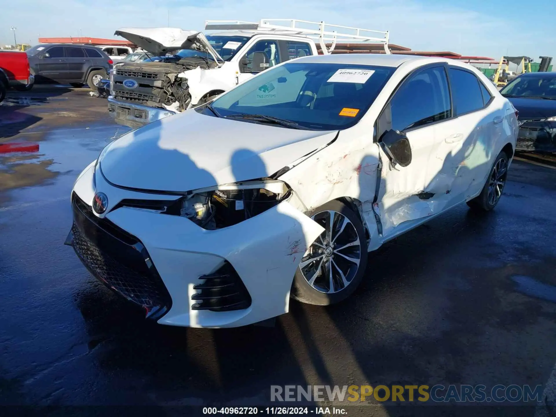 2 Photograph of a damaged car 5YFBURHE5KP863628 TOYOTA COROLLA 2019