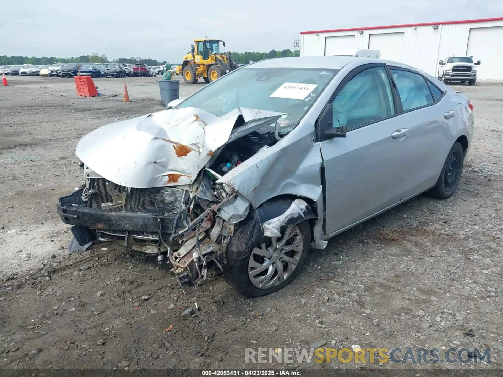 2 Photograph of a damaged car 5YFBURHE5KP872474 TOYOTA COROLLA 2019