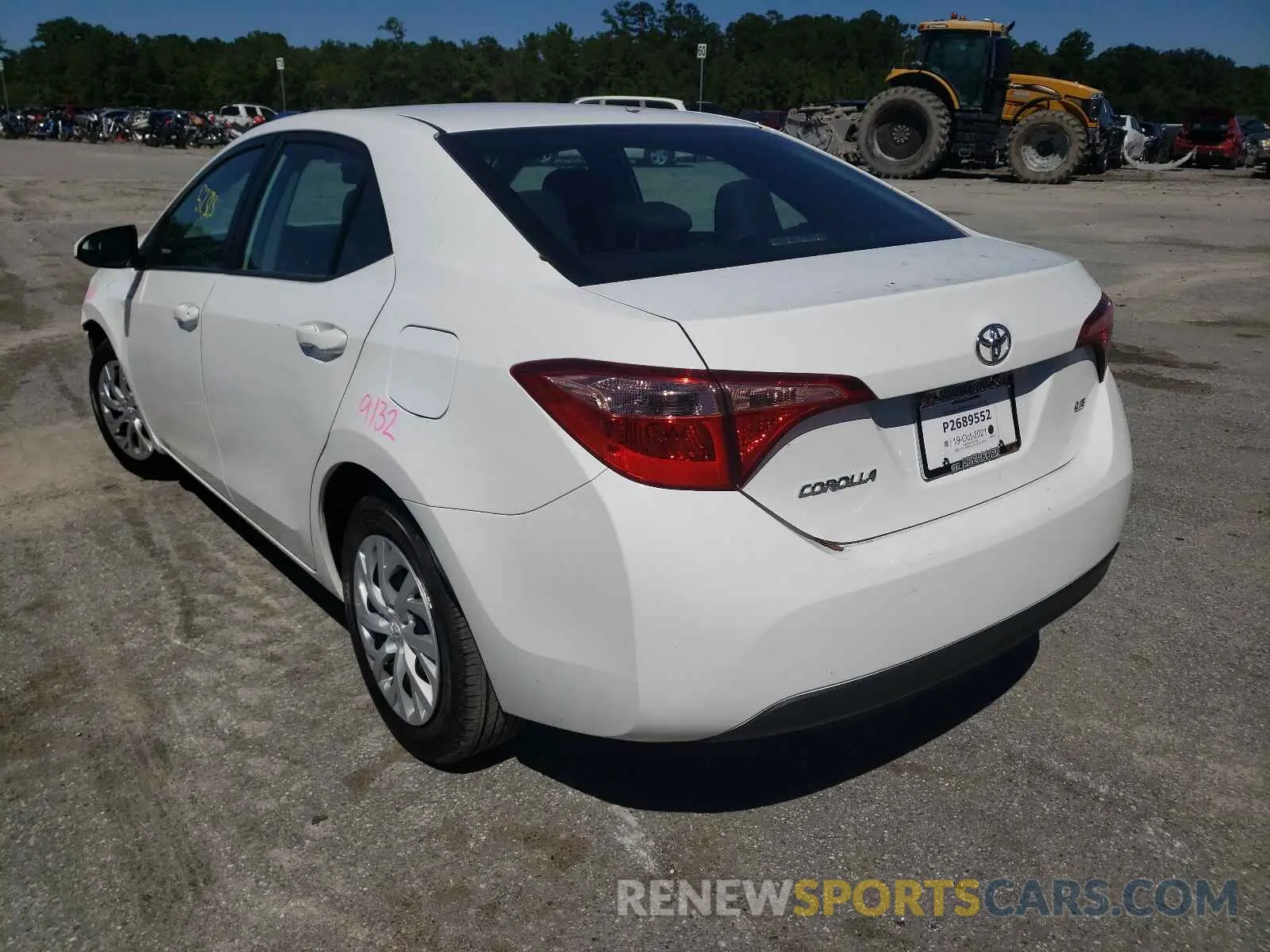 3 Photograph of a damaged car 5YFBURHE5KP877724 TOYOTA COROLLA 2019
