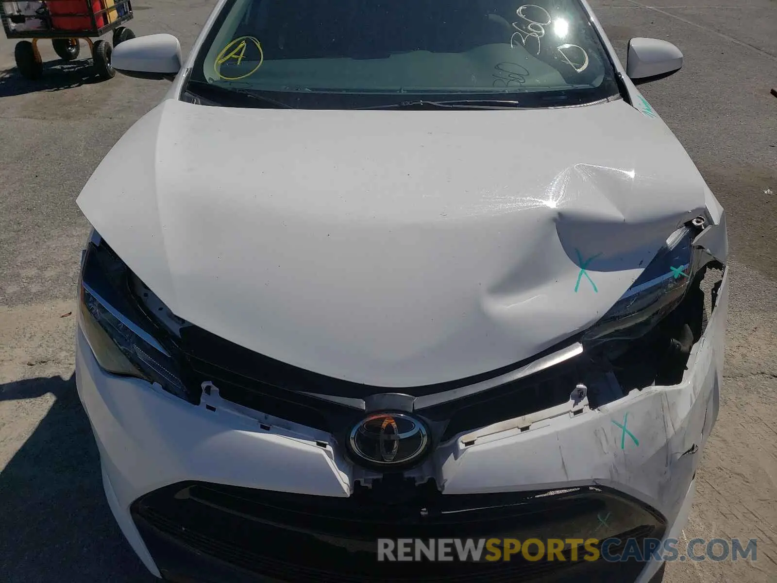 7 Photograph of a damaged car 5YFBURHE5KP877724 TOYOTA COROLLA 2019