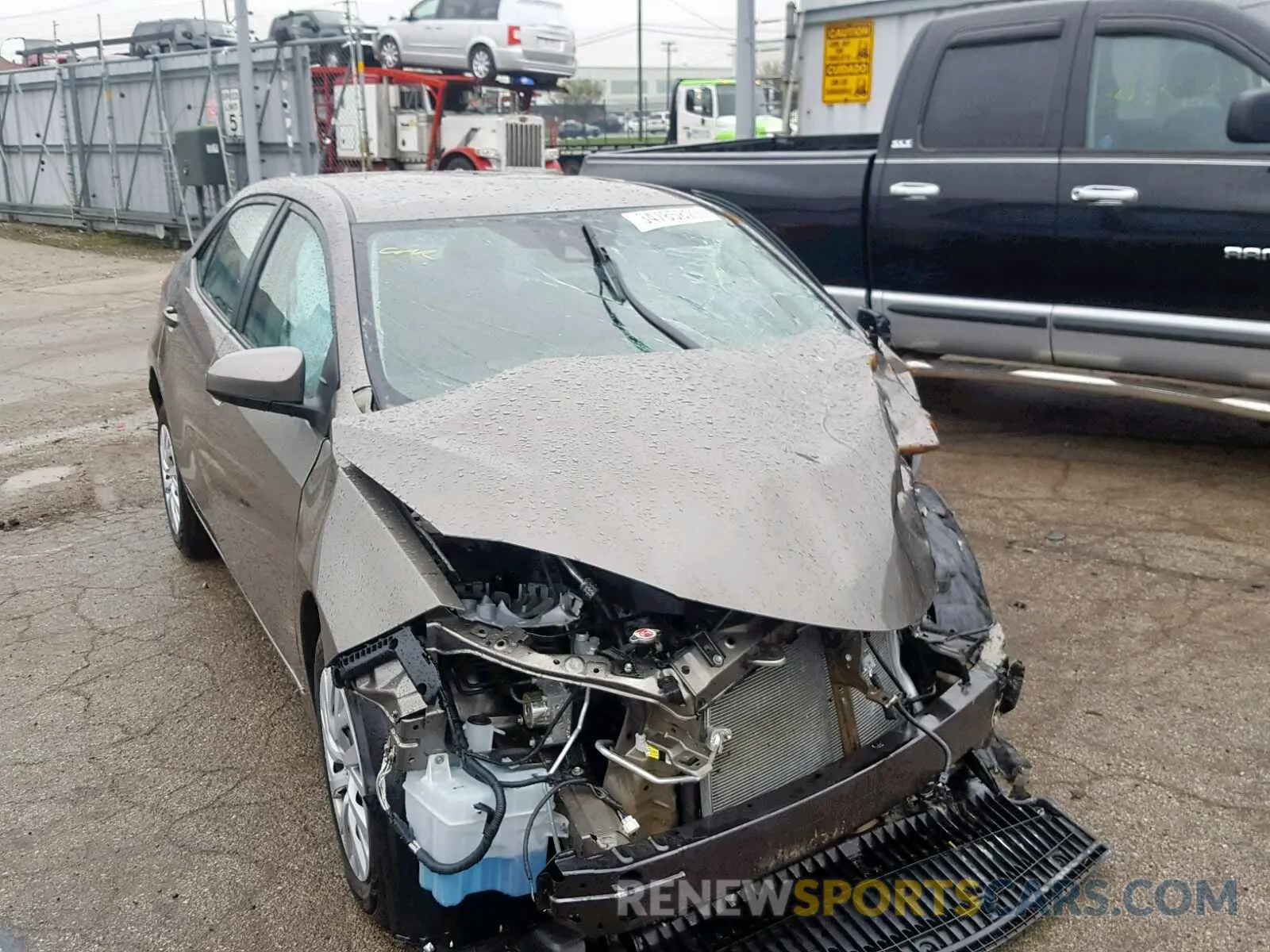 1 Photograph of a damaged car 5YFBURHE5KP878274 TOYOTA COROLLA 2019
