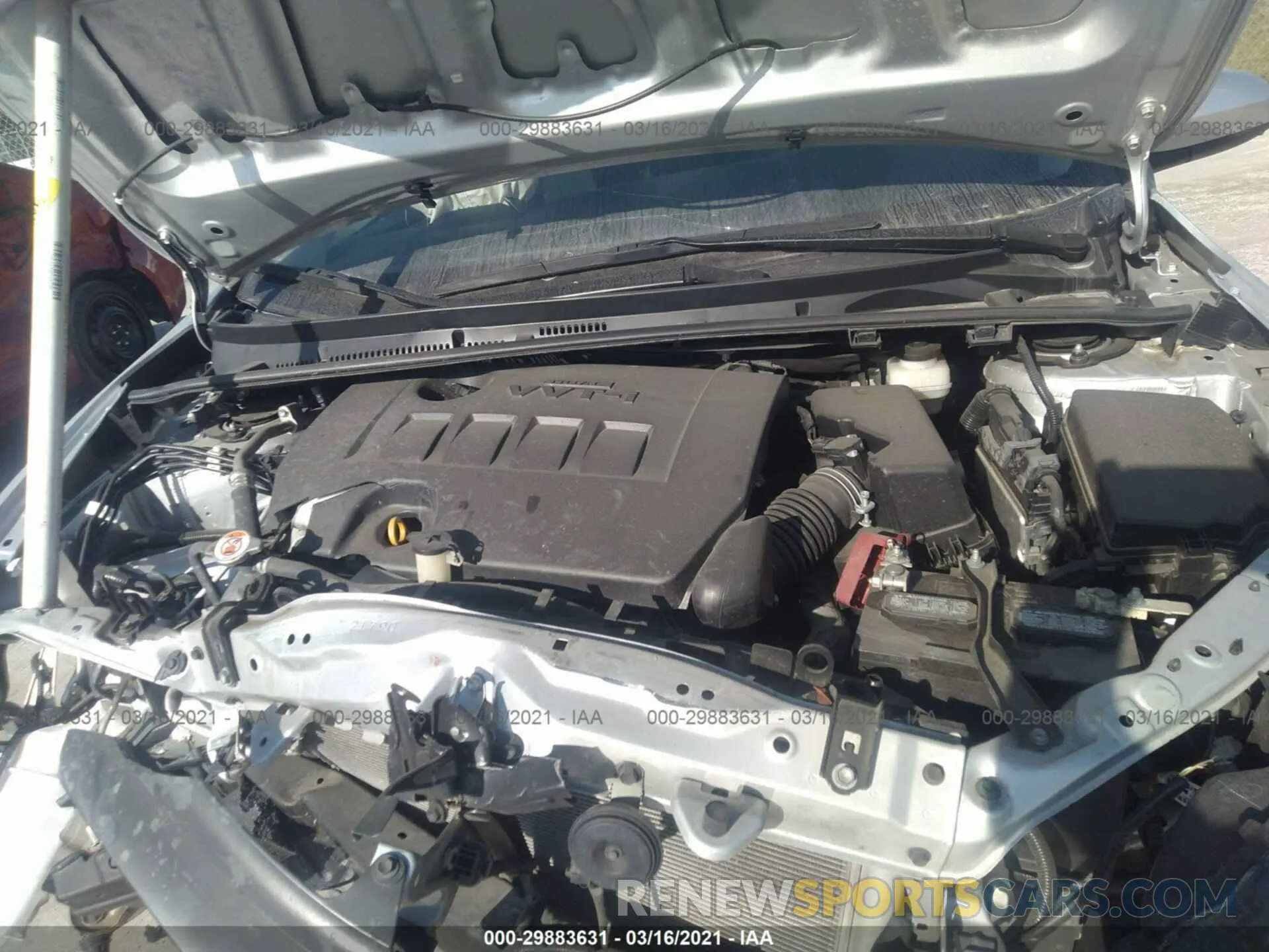 10 Photograph of a damaged car 5YFBURHE5KP897097 TOYOTA COROLLA 2019