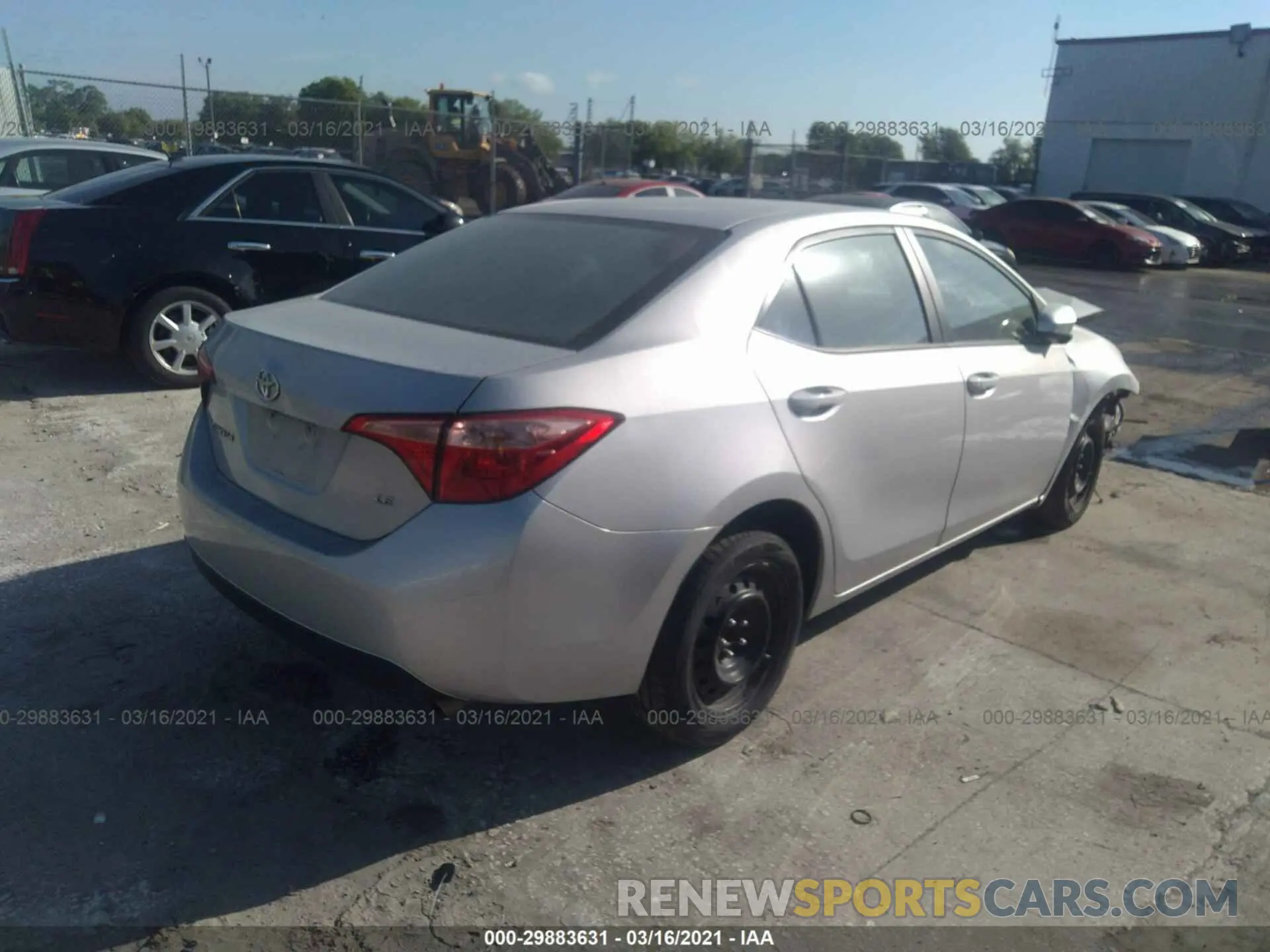 4 Photograph of a damaged car 5YFBURHE5KP897097 TOYOTA COROLLA 2019