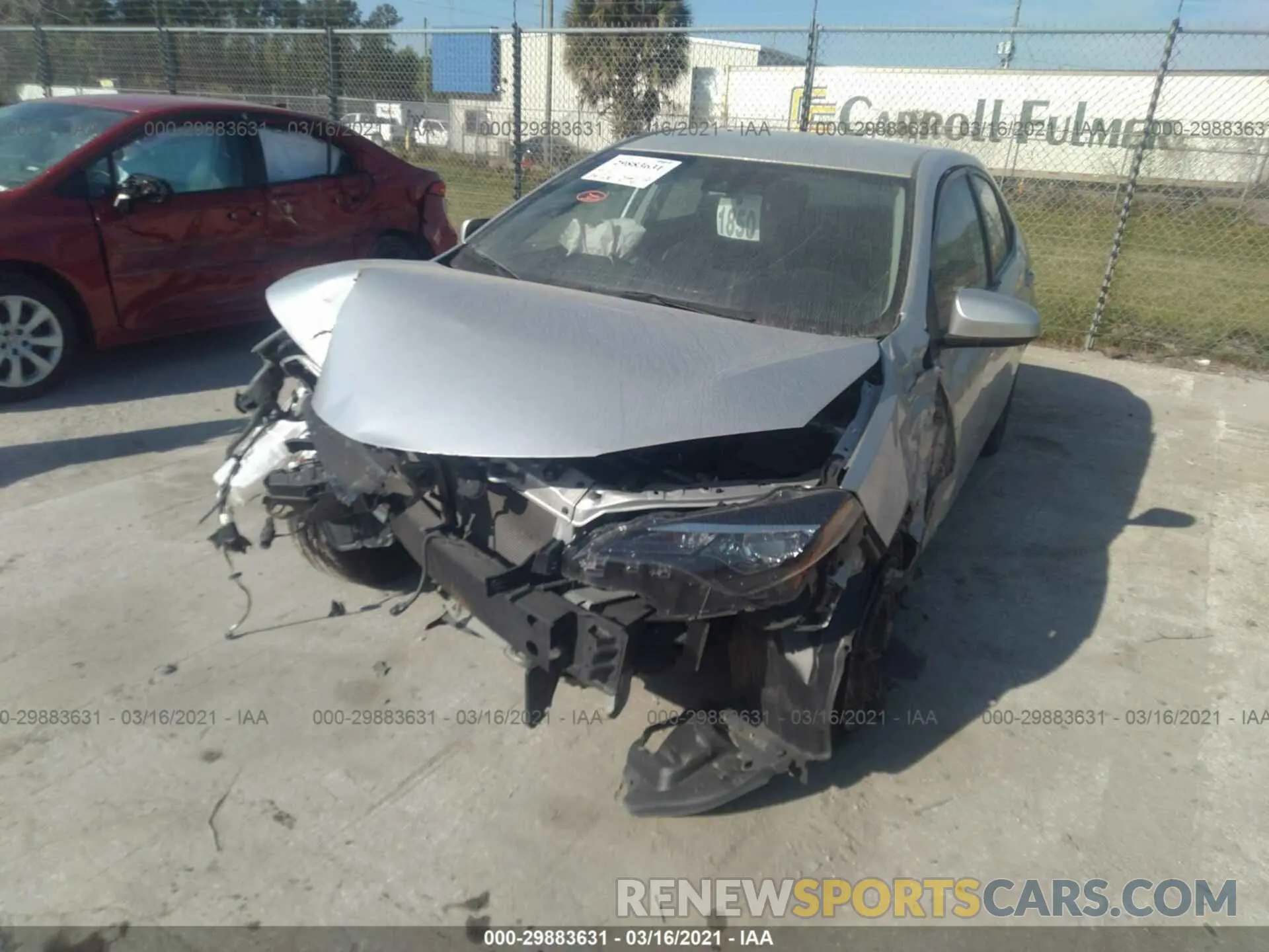 6 Photograph of a damaged car 5YFBURHE5KP897097 TOYOTA COROLLA 2019